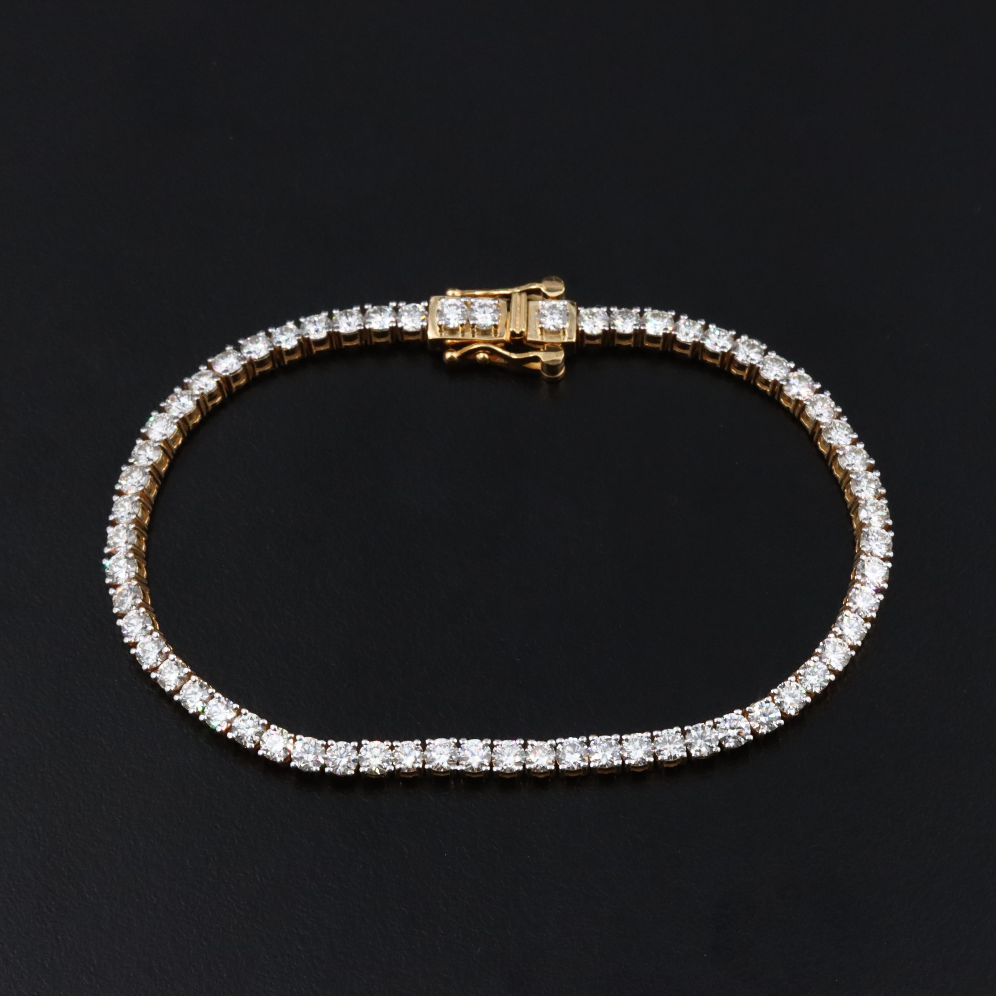 18K 4.27 CTW Diamond Line Bracelet