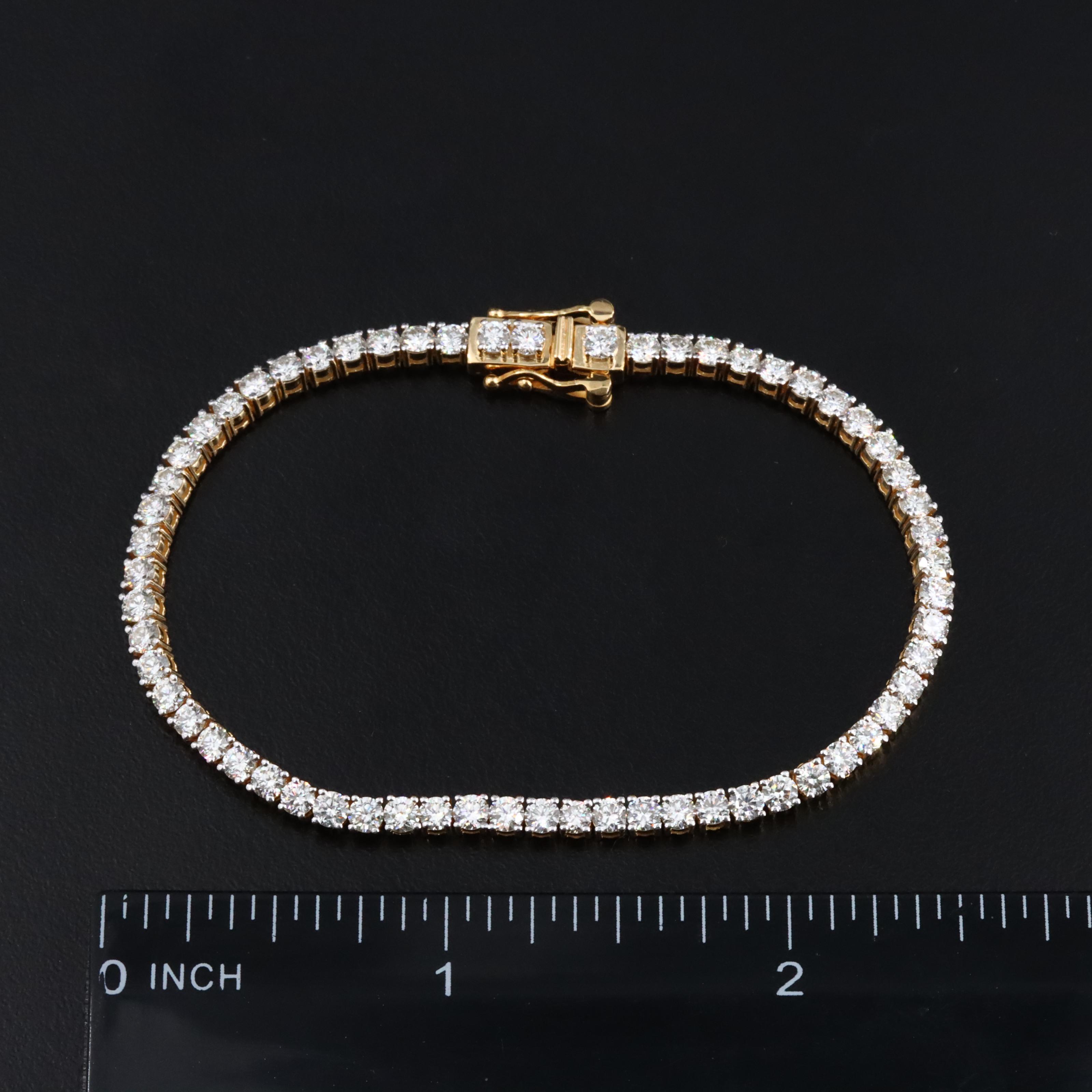 18K 4.27 CTW Diamond Line Bracelet