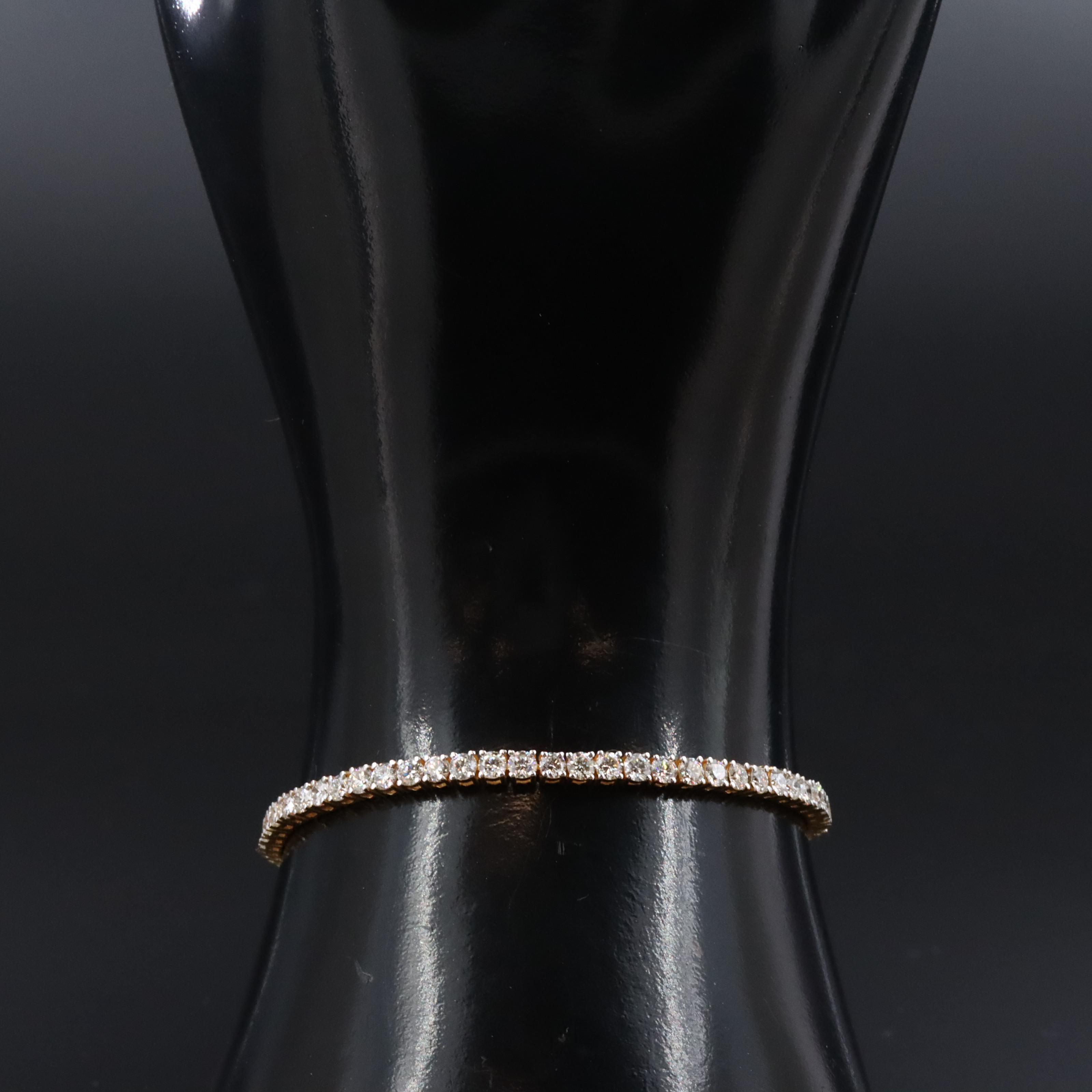 18K 4.27 CTW Diamond Line Bracelet