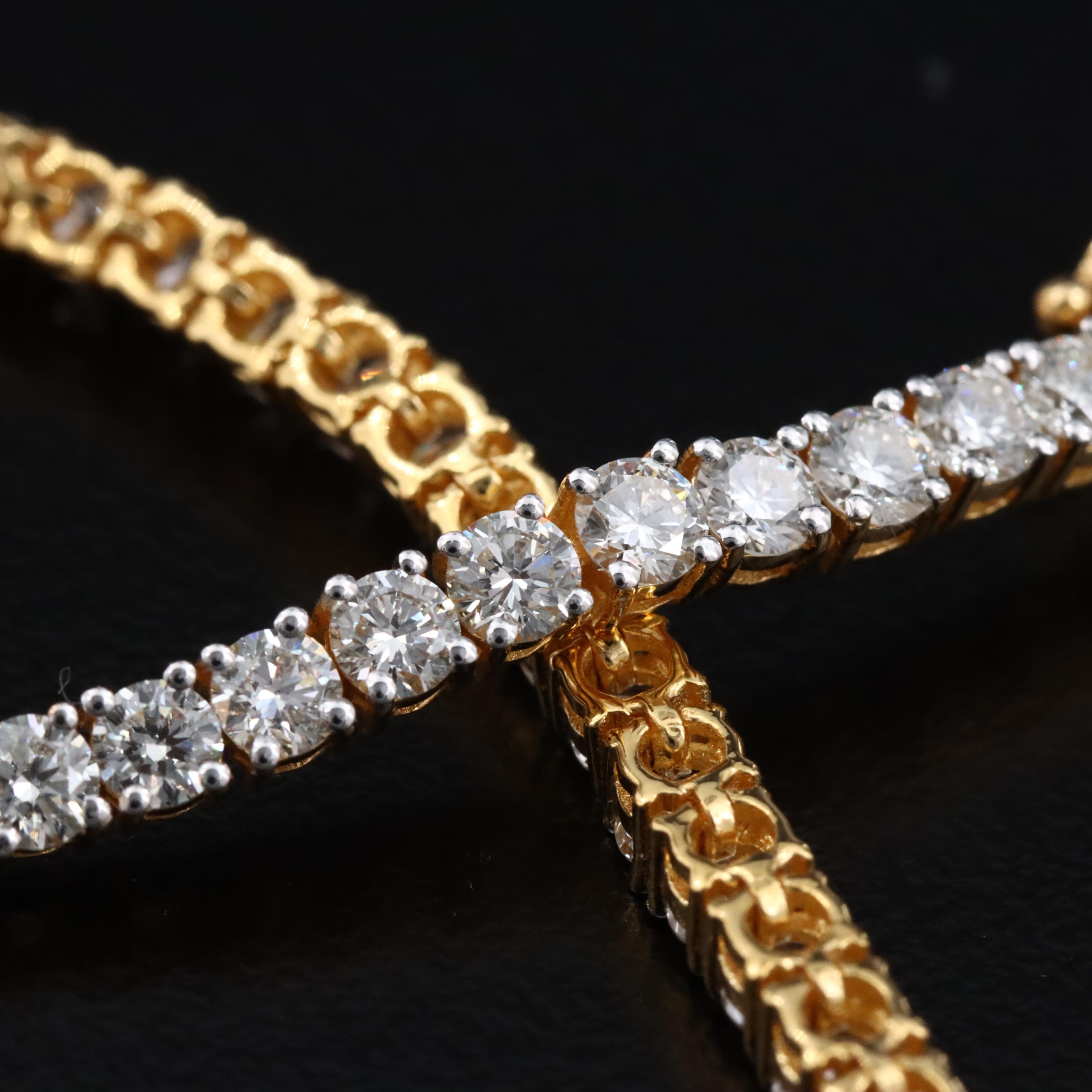 18K 4.27 CTW Diamond Line Bracelet