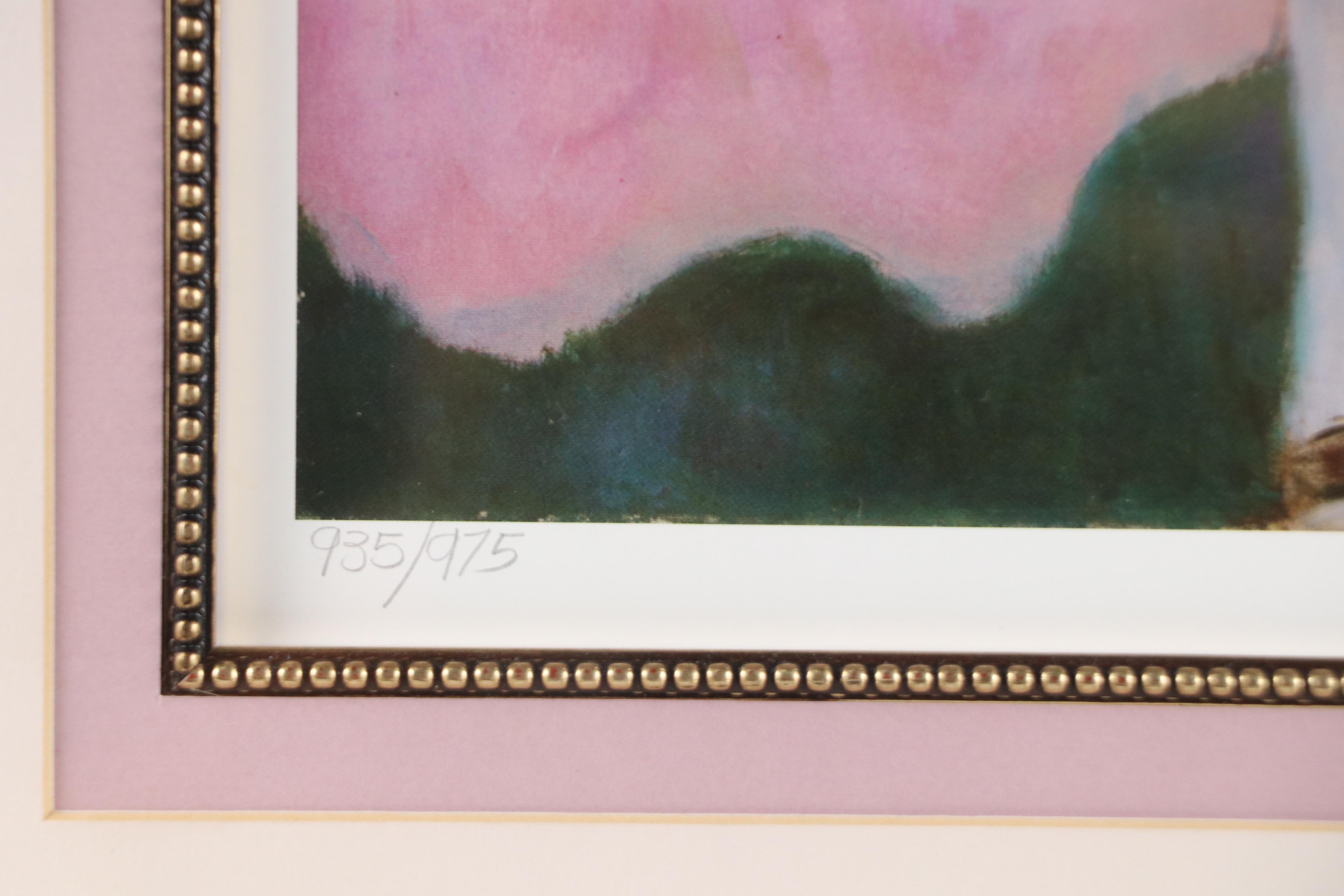 Barbara Wood Offset Lithograph "White Stockings," 1987