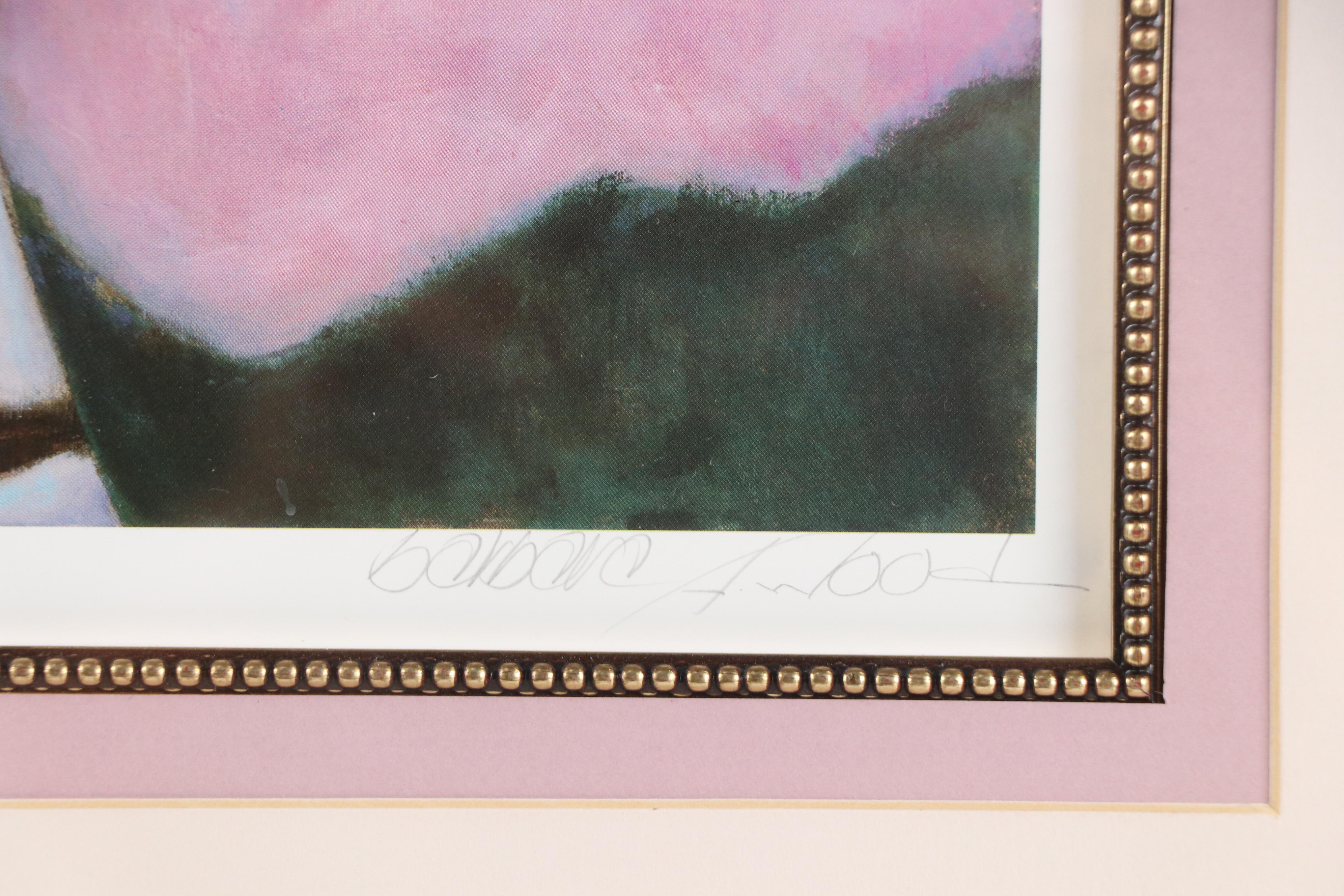 Barbara Wood Offset Lithograph "White Stockings," 1987