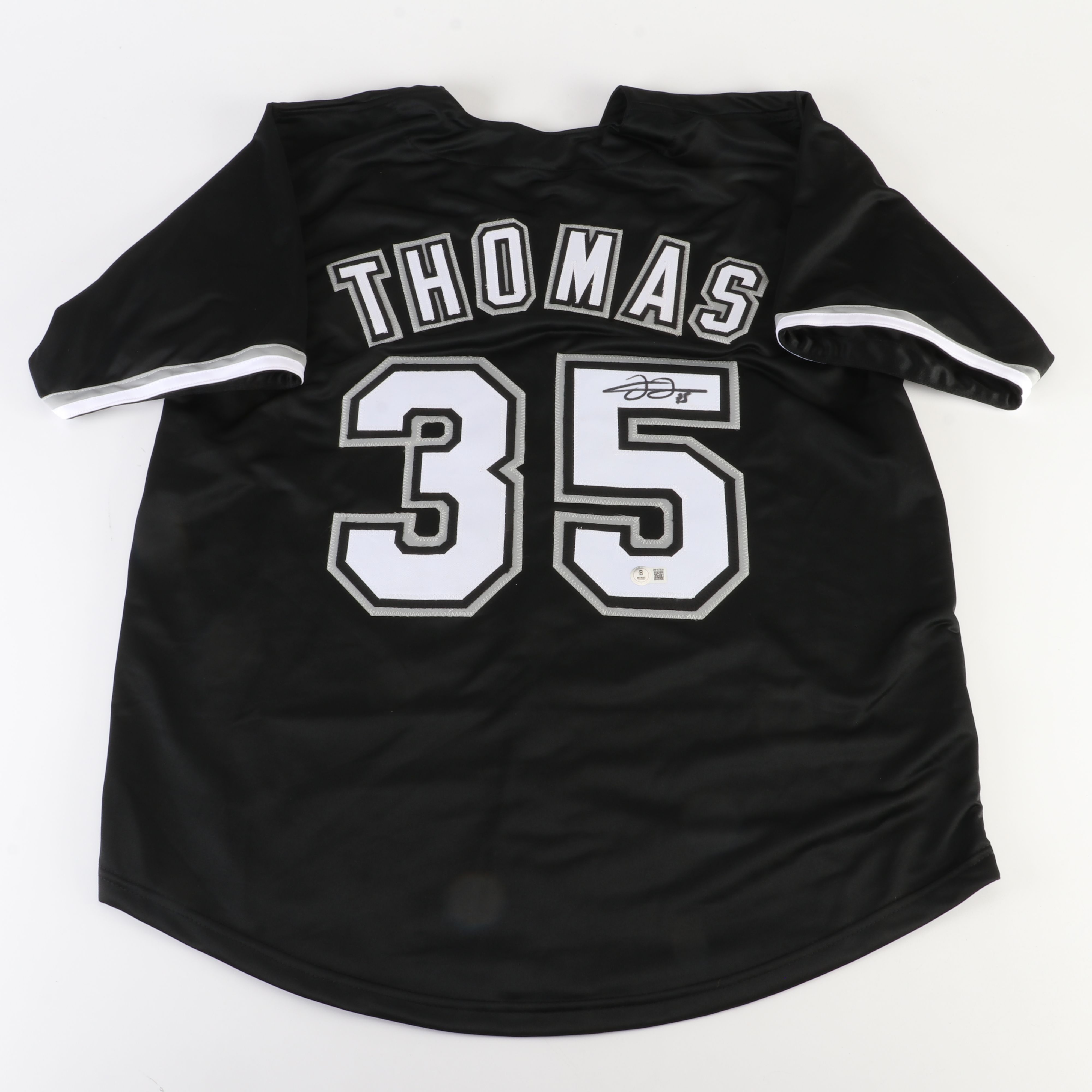 Frank Thomas Signed Chicago White Sox Baseball Jersey, Beckett