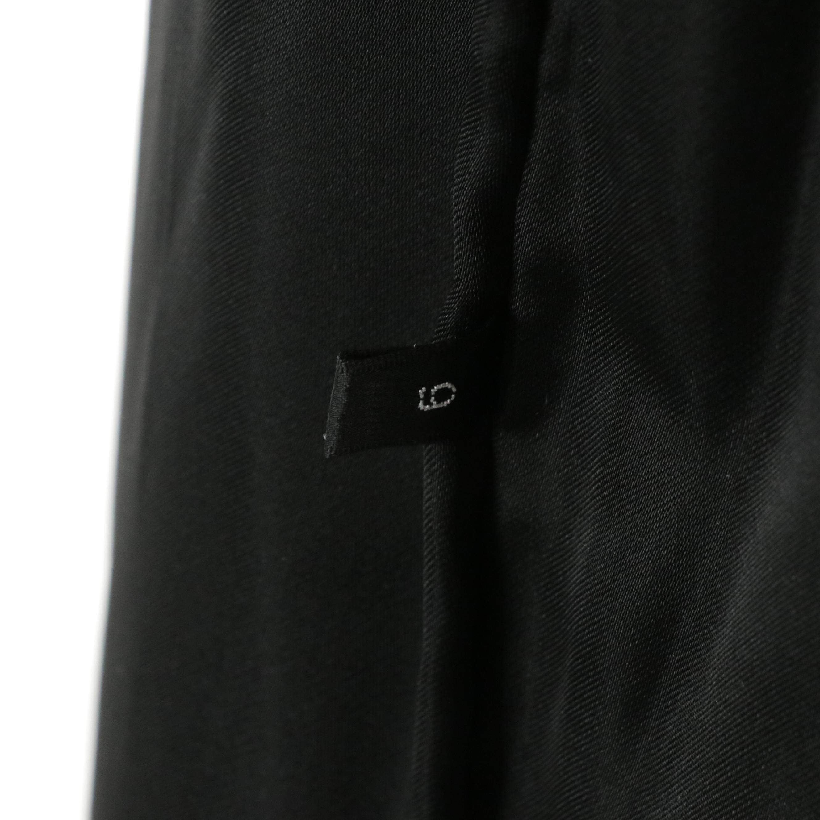 Mink Fur Coat with Fox Fur Tuxedo Collar