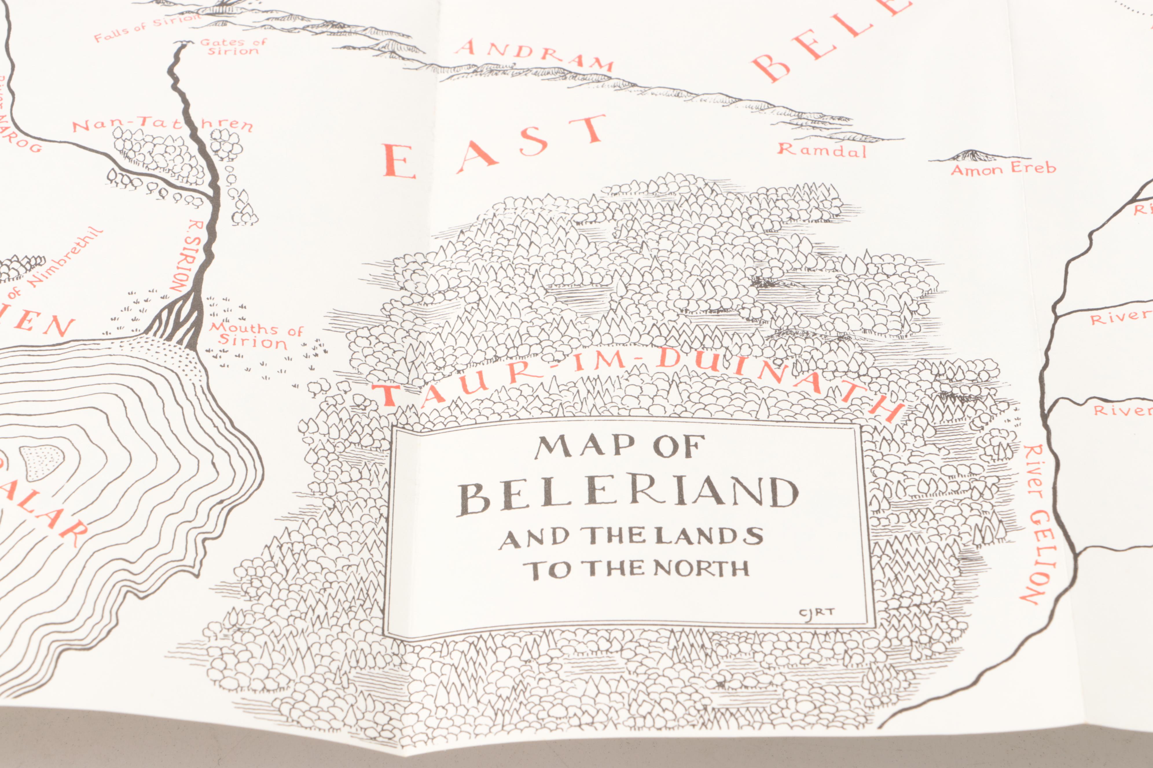 First American Printing "The Silmarillion" by J. R. R. Tolkien with Map, 1977