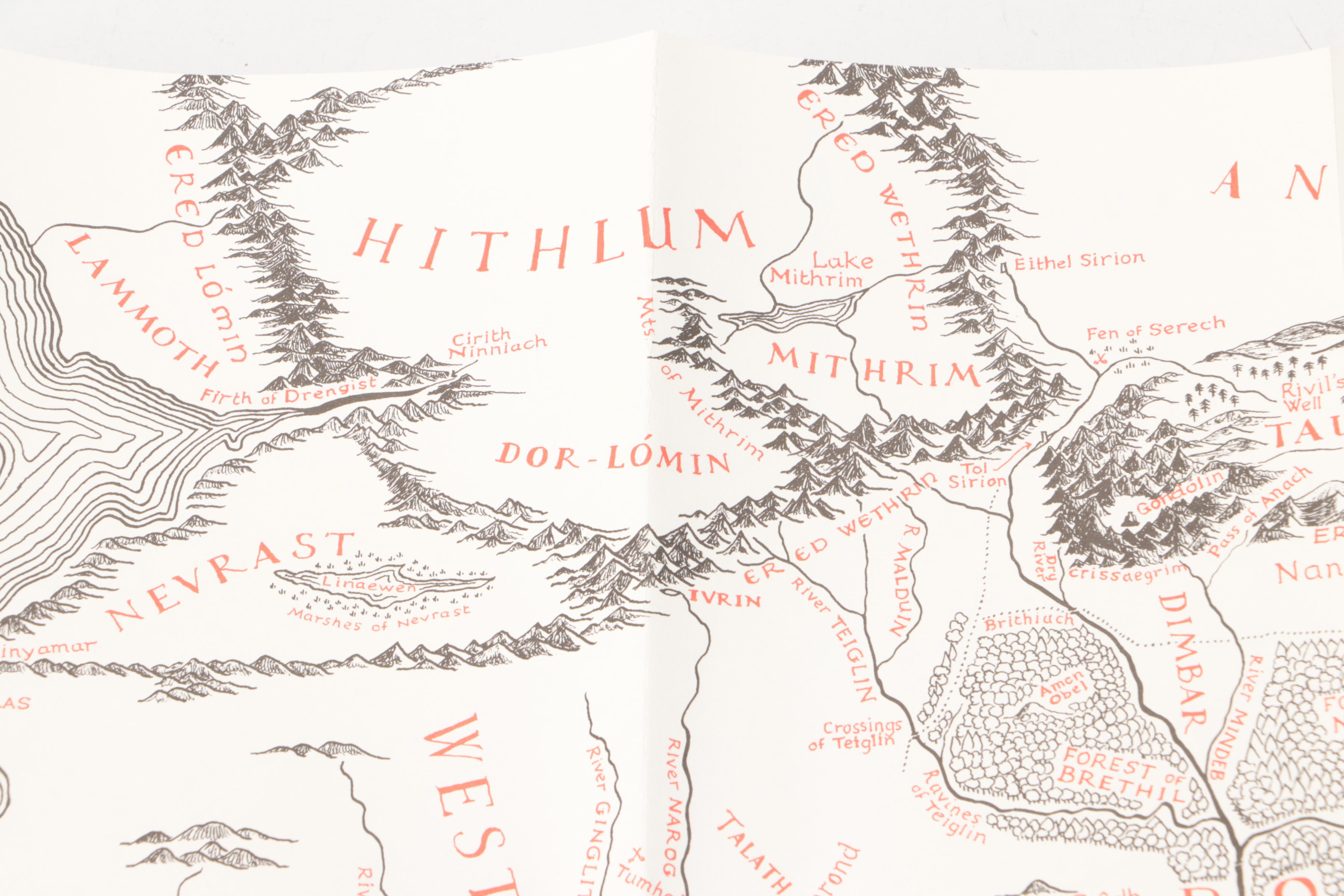 First American Printing "The Silmarillion" by J. R. R. Tolkien with Map, 1977