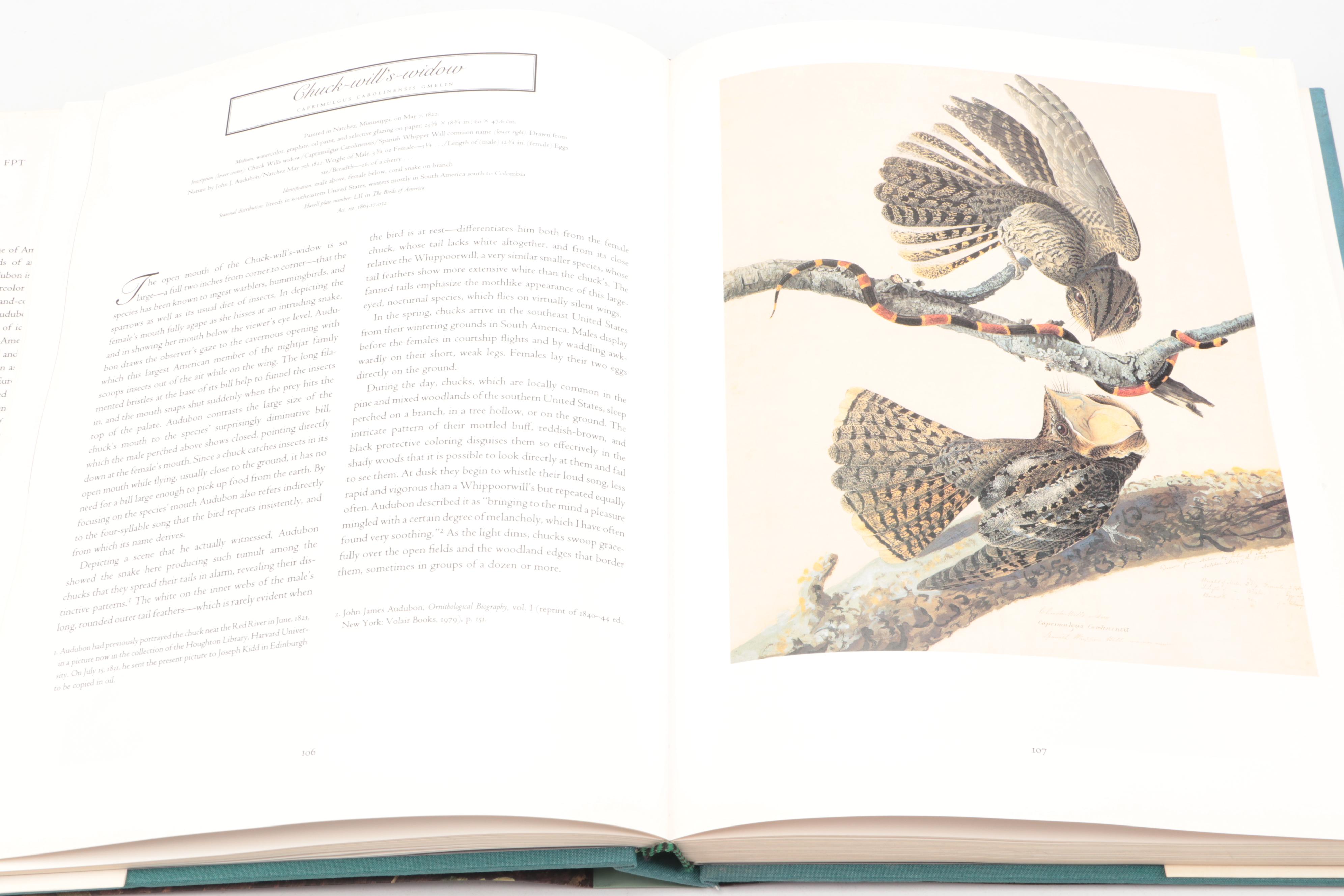 First Printing "John James Audubon: Watercolors for The Birds of America," 1993