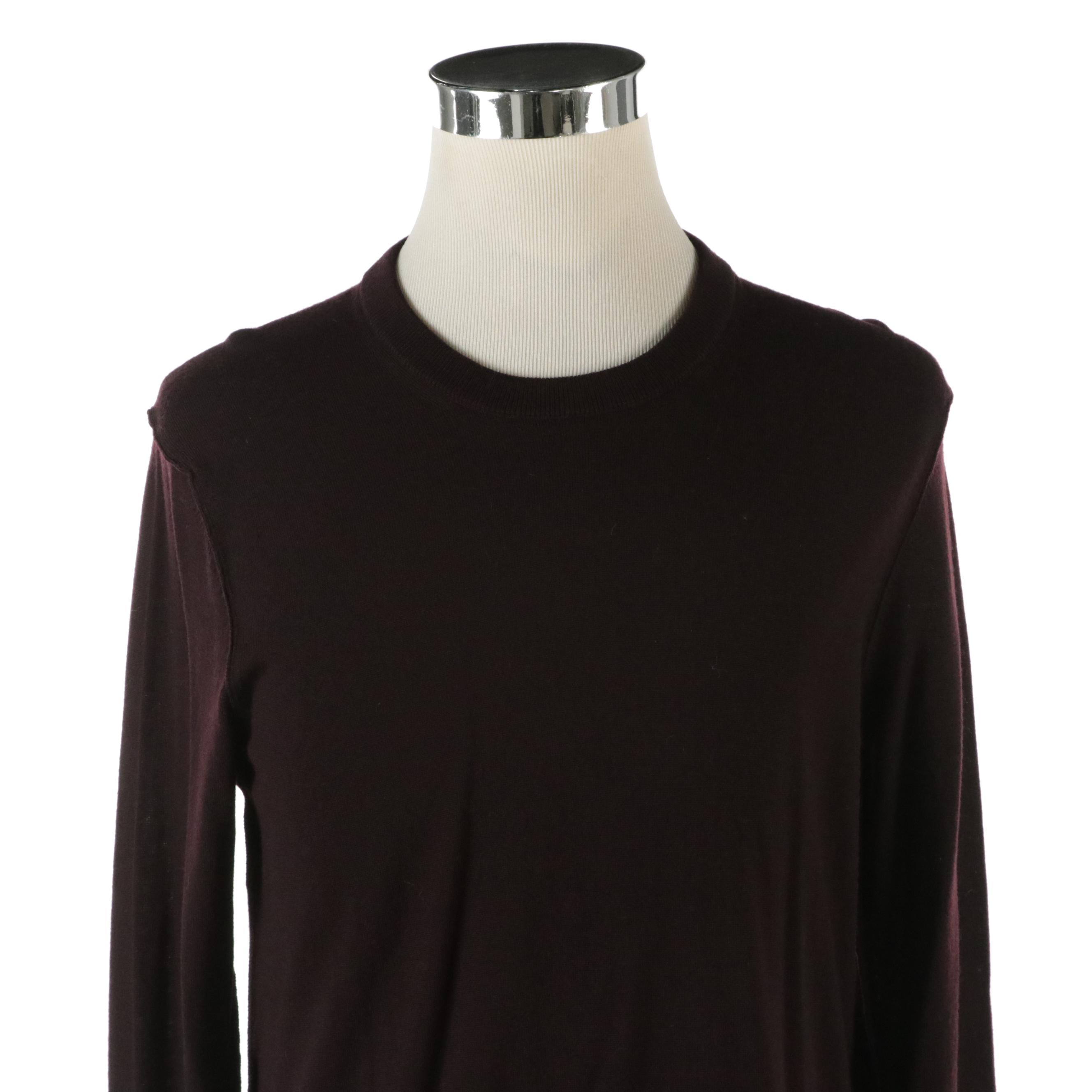 Men's Dolce & Gabbana Wool Long Sleeve Pullover Sweater