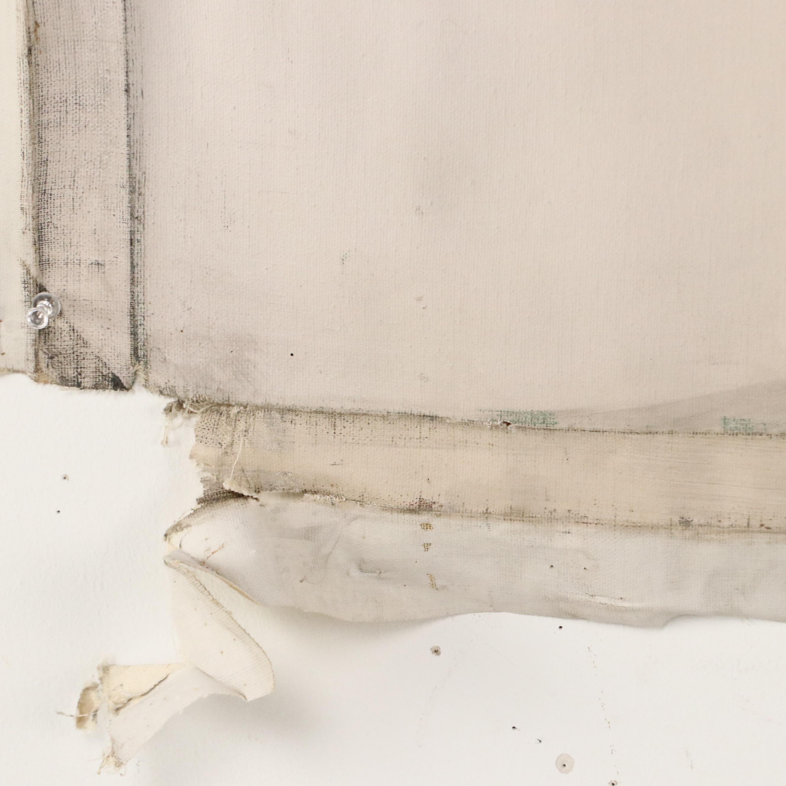 Elba Alvarez Mixed Media Abstract Color Field Painting, 1983