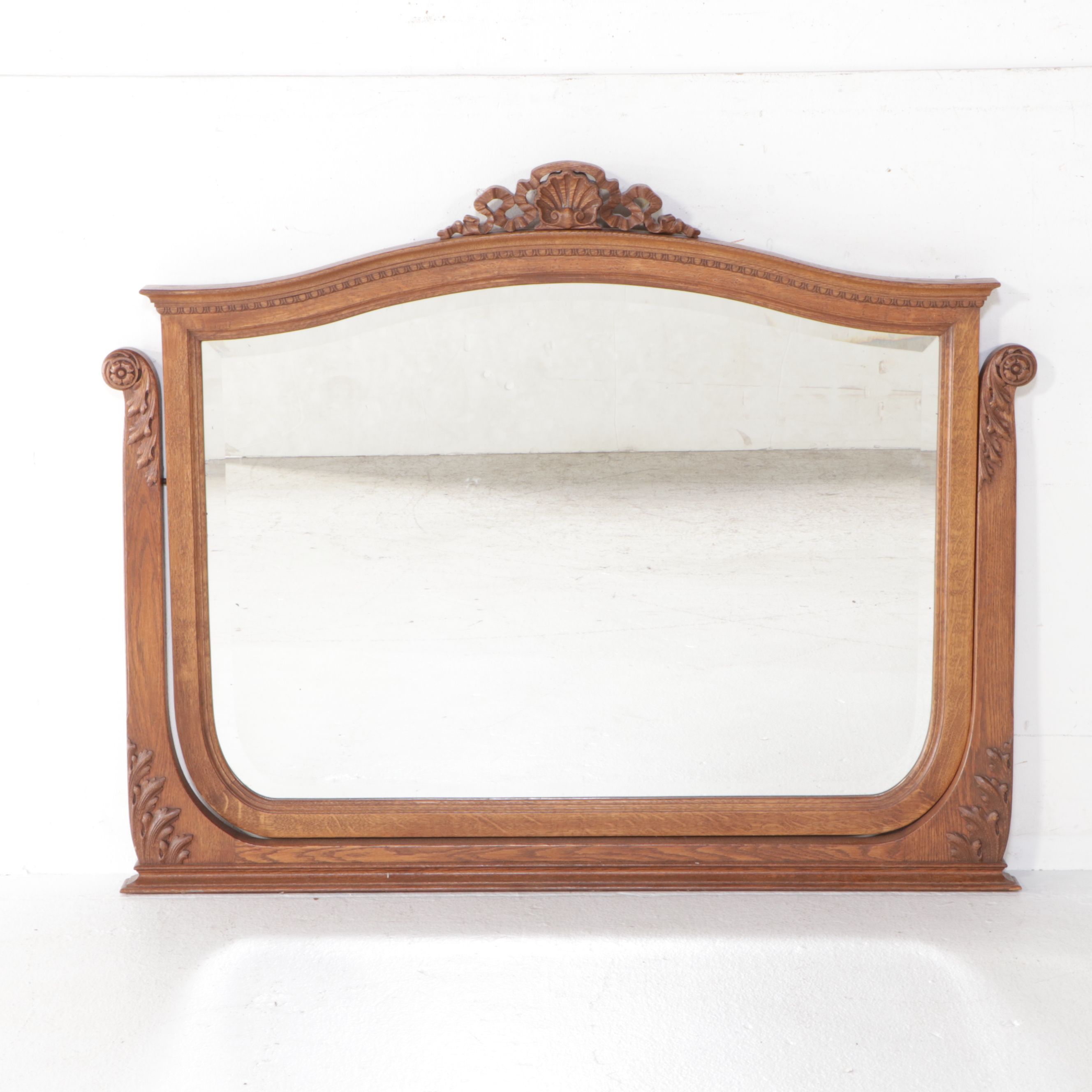 Victorian Rococo Revival Style Oak Dresser, Late 19th/Early 20th Century