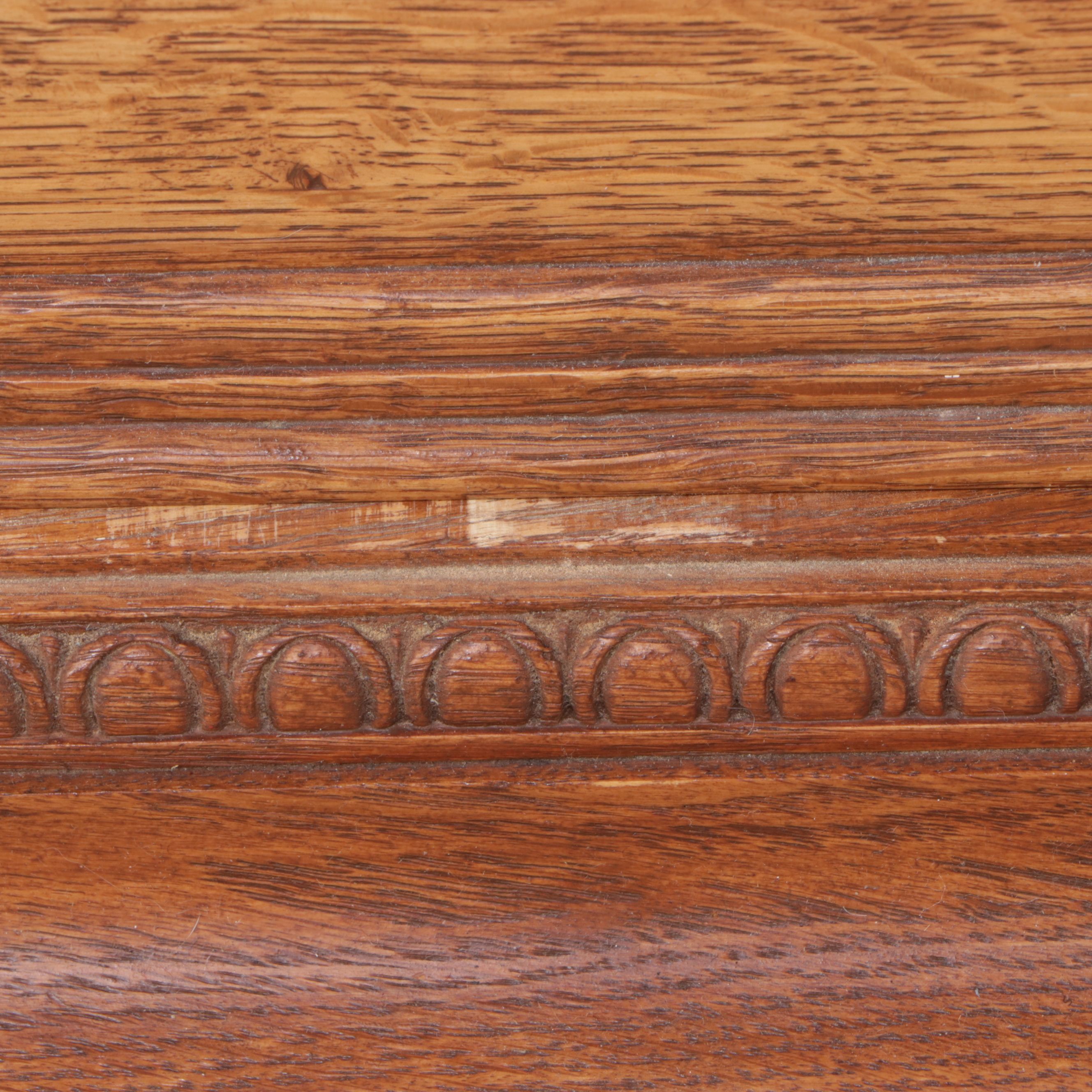 Victorian Rococo Revival Style Oak Dresser, Late 19th/Early 20th Century