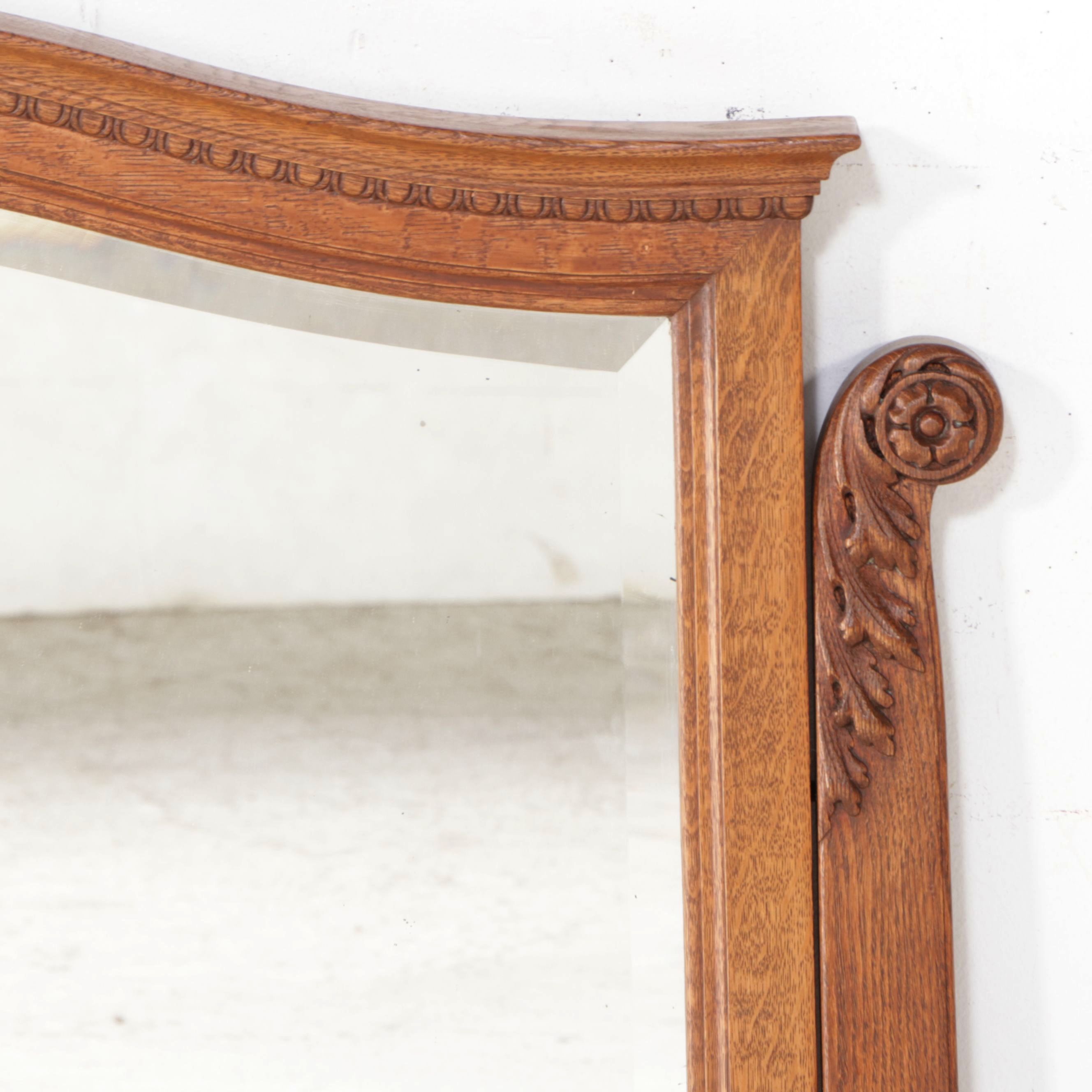 Victorian Rococo Revival Style Oak Dresser, Late 19th/Early 20th Century