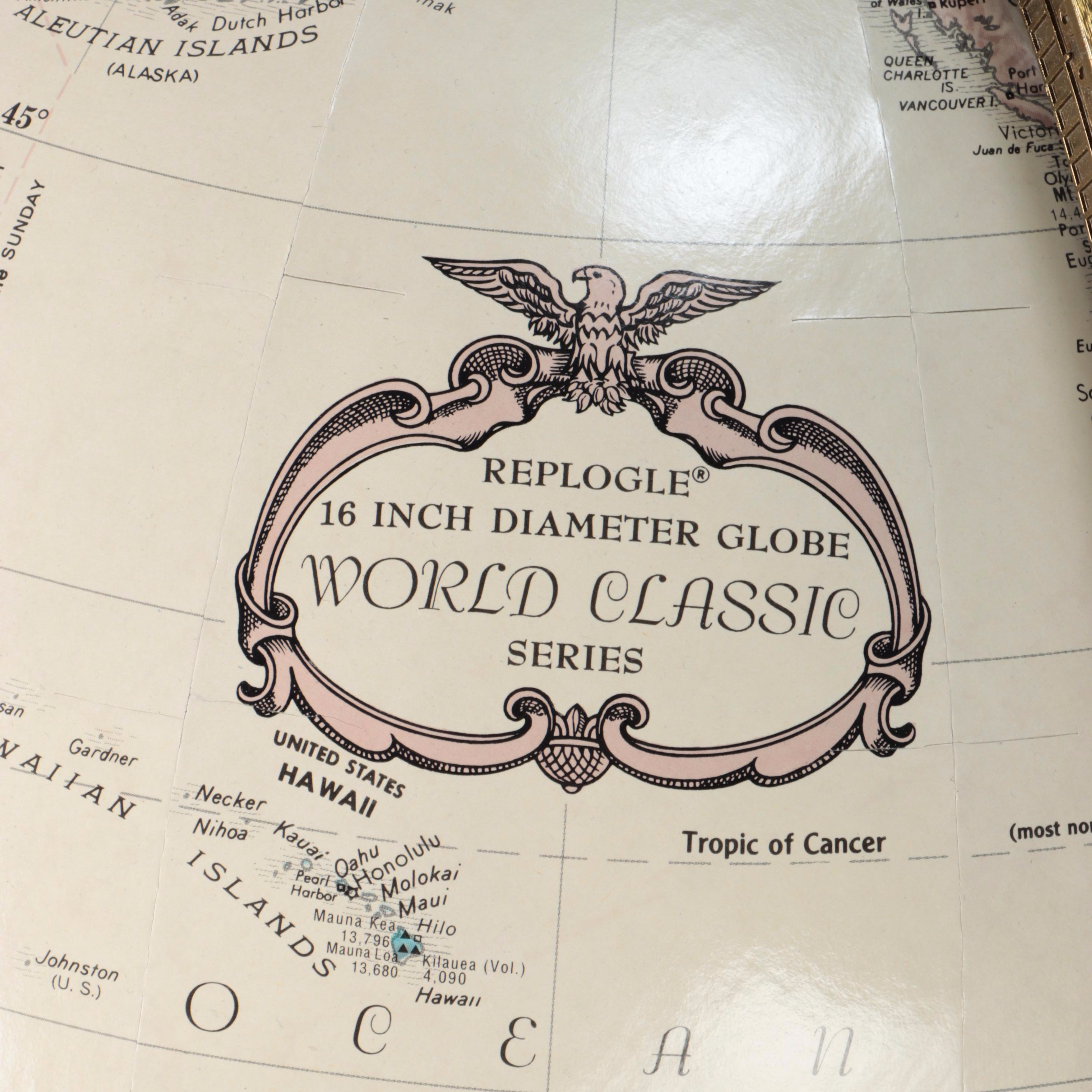 Replogle World Classic Series Floor Standing Globe