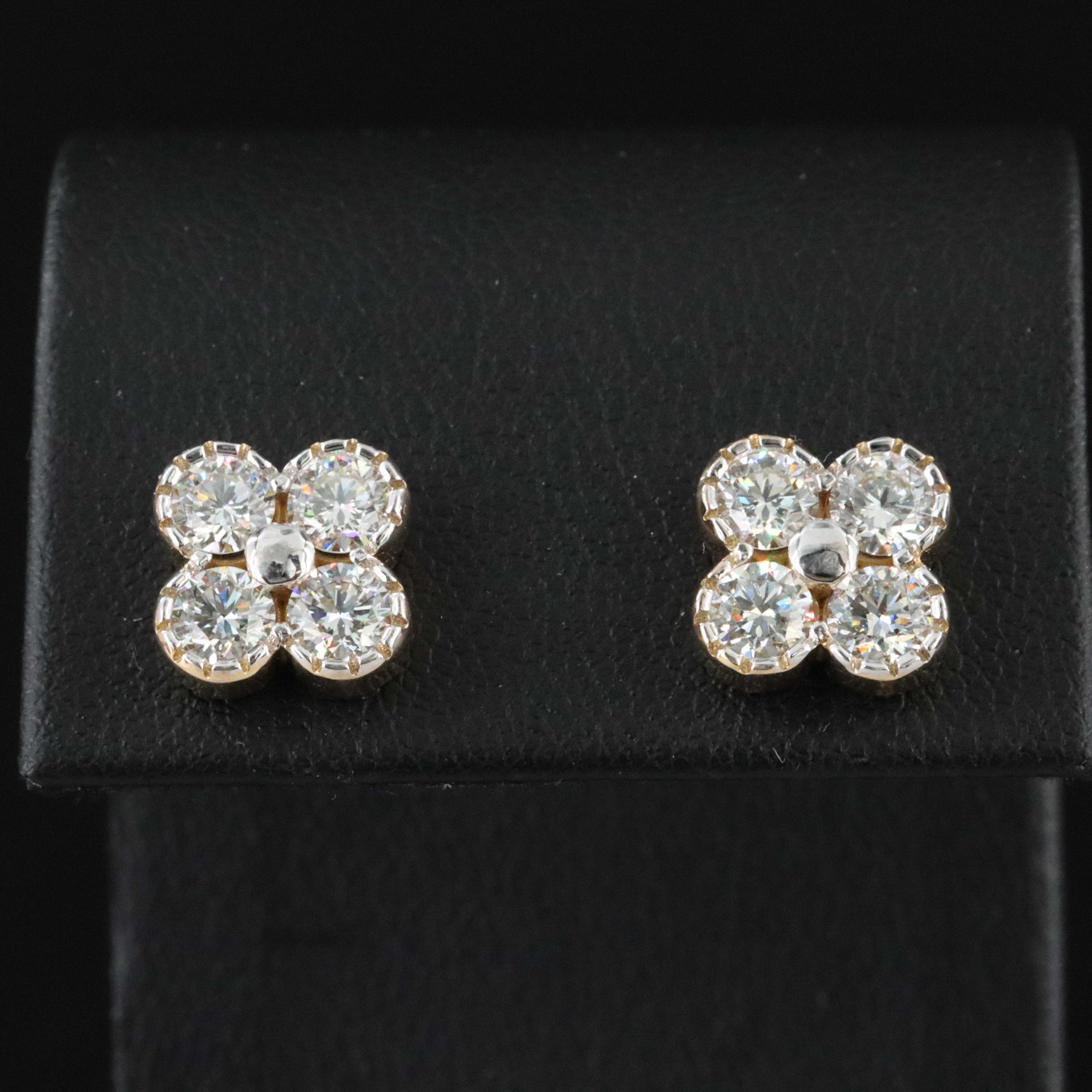 18K 1.87 CTW Diamond Earrings