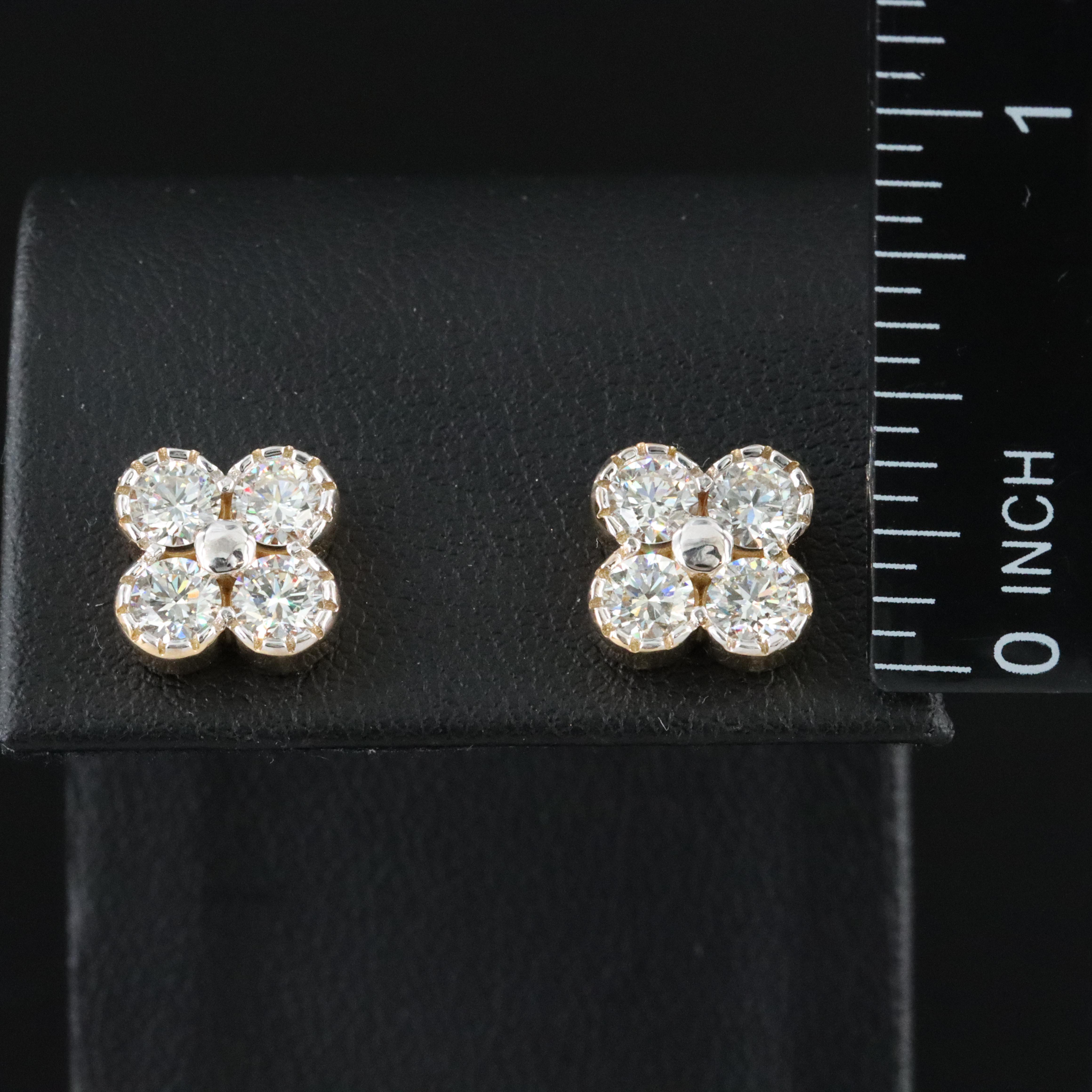 18K 1.87 CTW Diamond Earrings