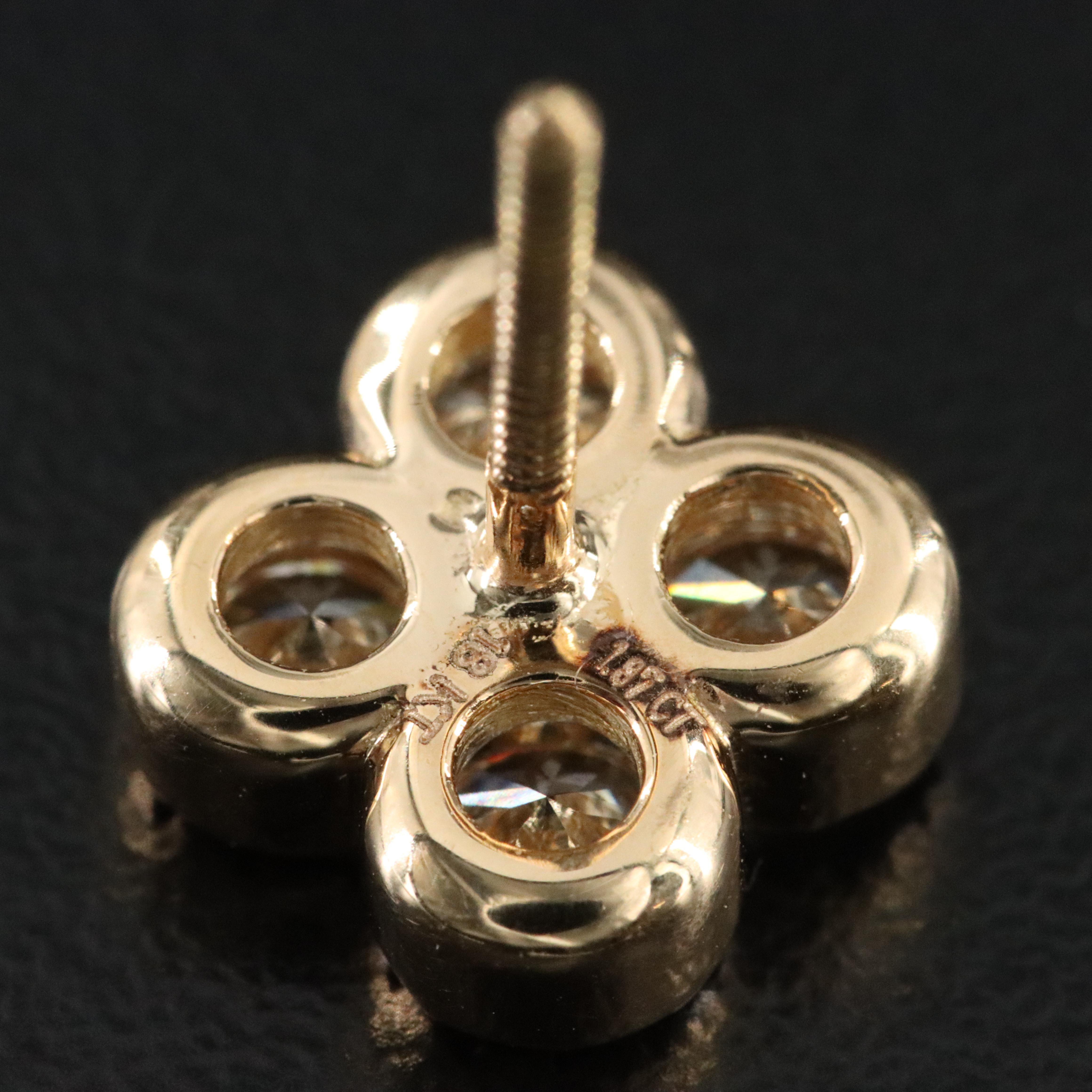 18K 1.87 CTW Diamond Earrings