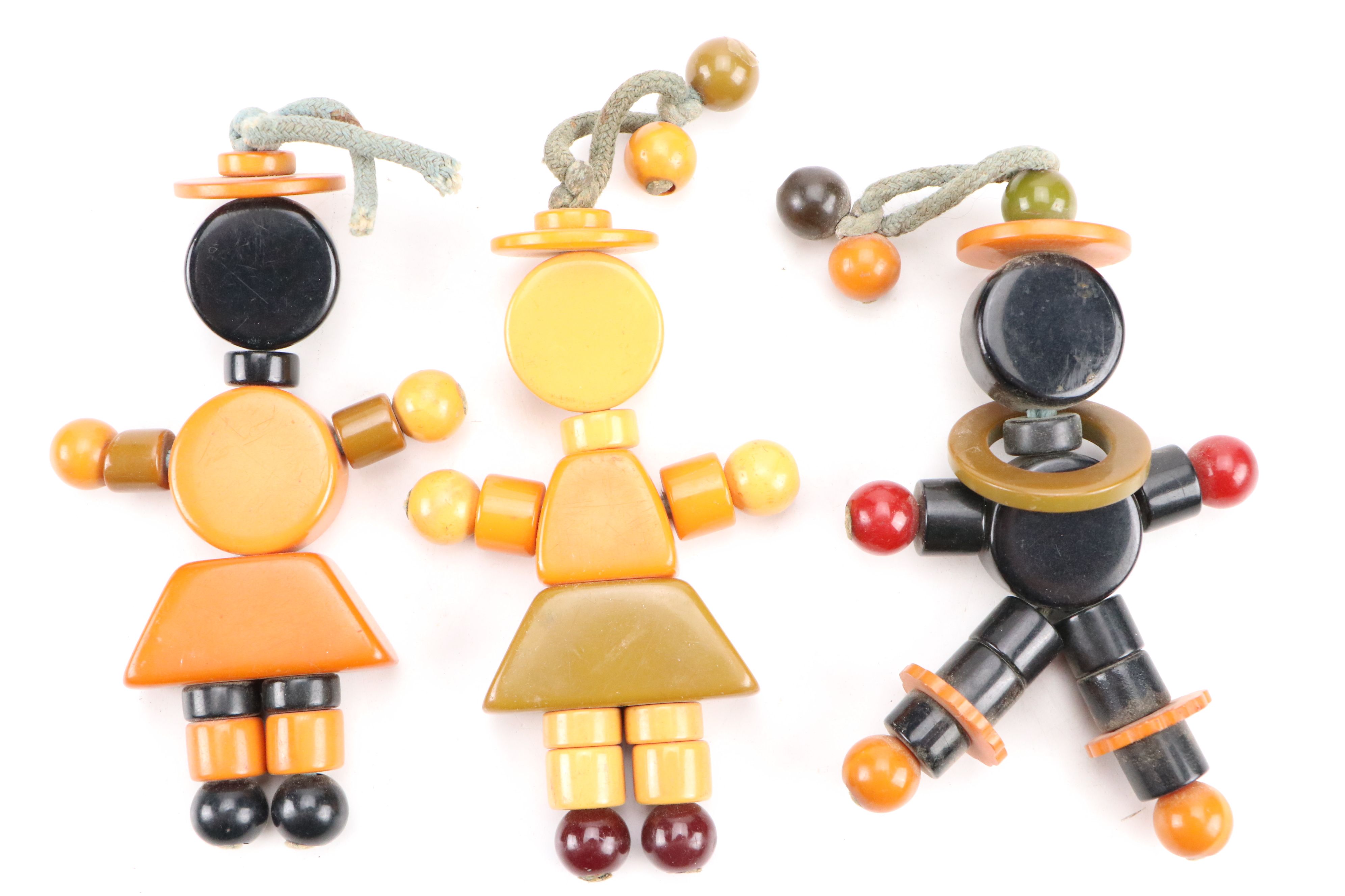 Art Deco Bakelite Crib Toys, Early 20th Century