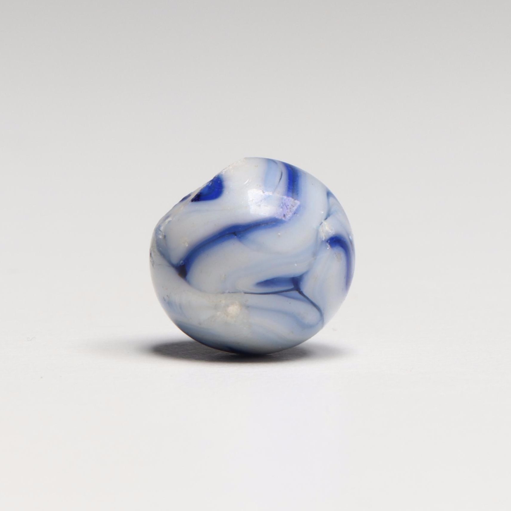 Akro Agate, Uranium Glass, and Other Glass Marbles with McDonald's Paperweight