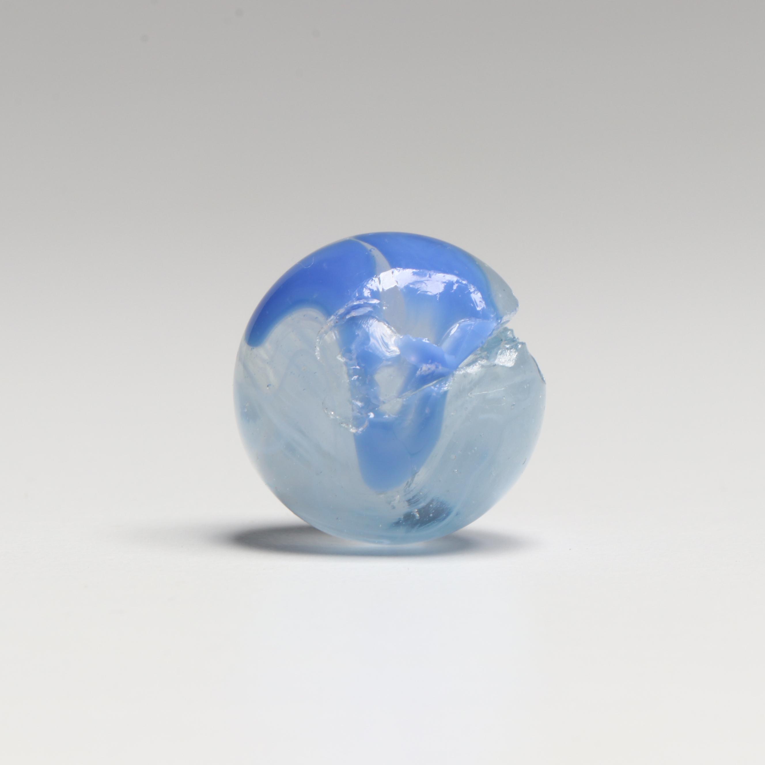 Akro Agate, Uranium Glass, and Other Glass Marbles with McDonald's Paperweight