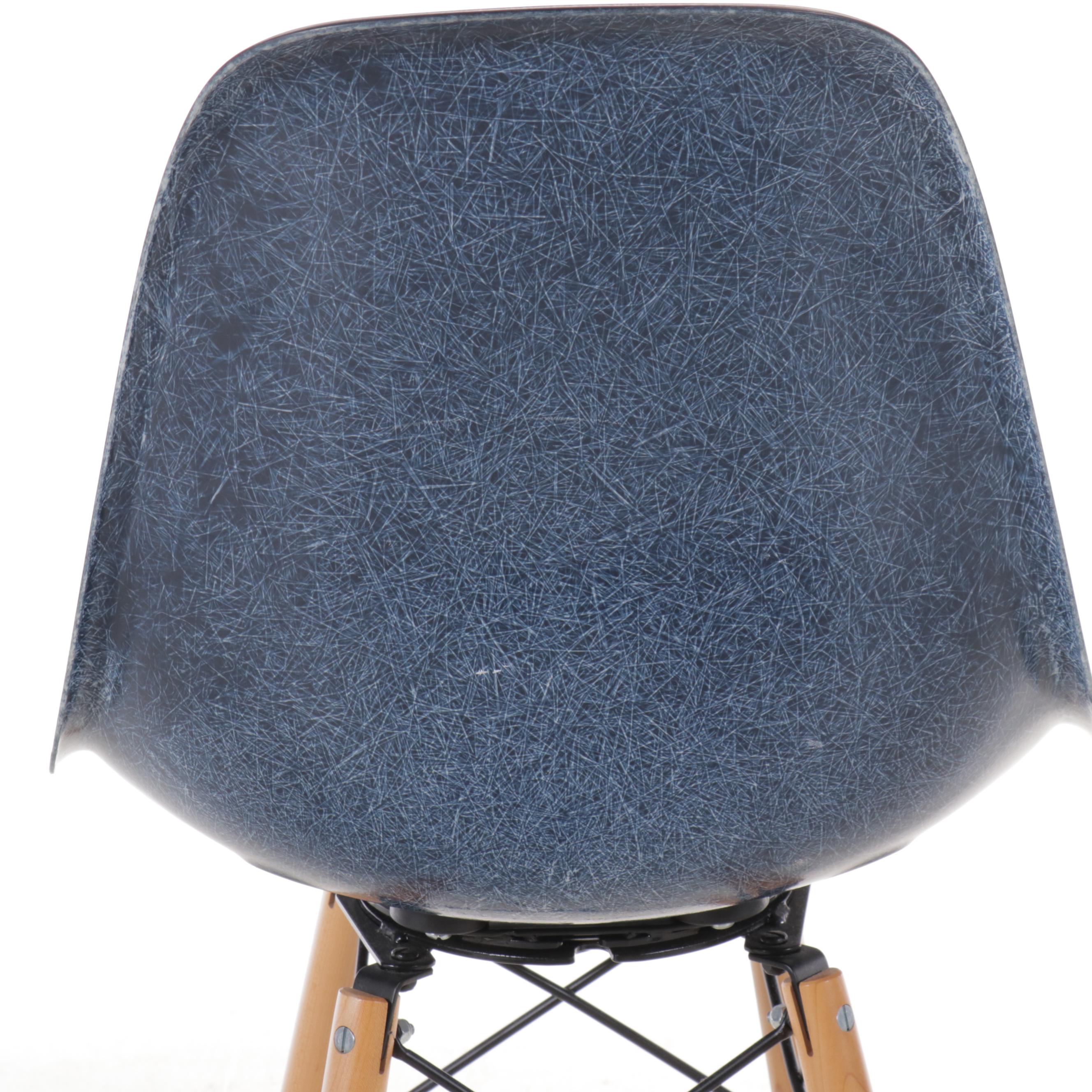 Set of Three Modernica Swivel Barstools with Molded Fiberglass Seats