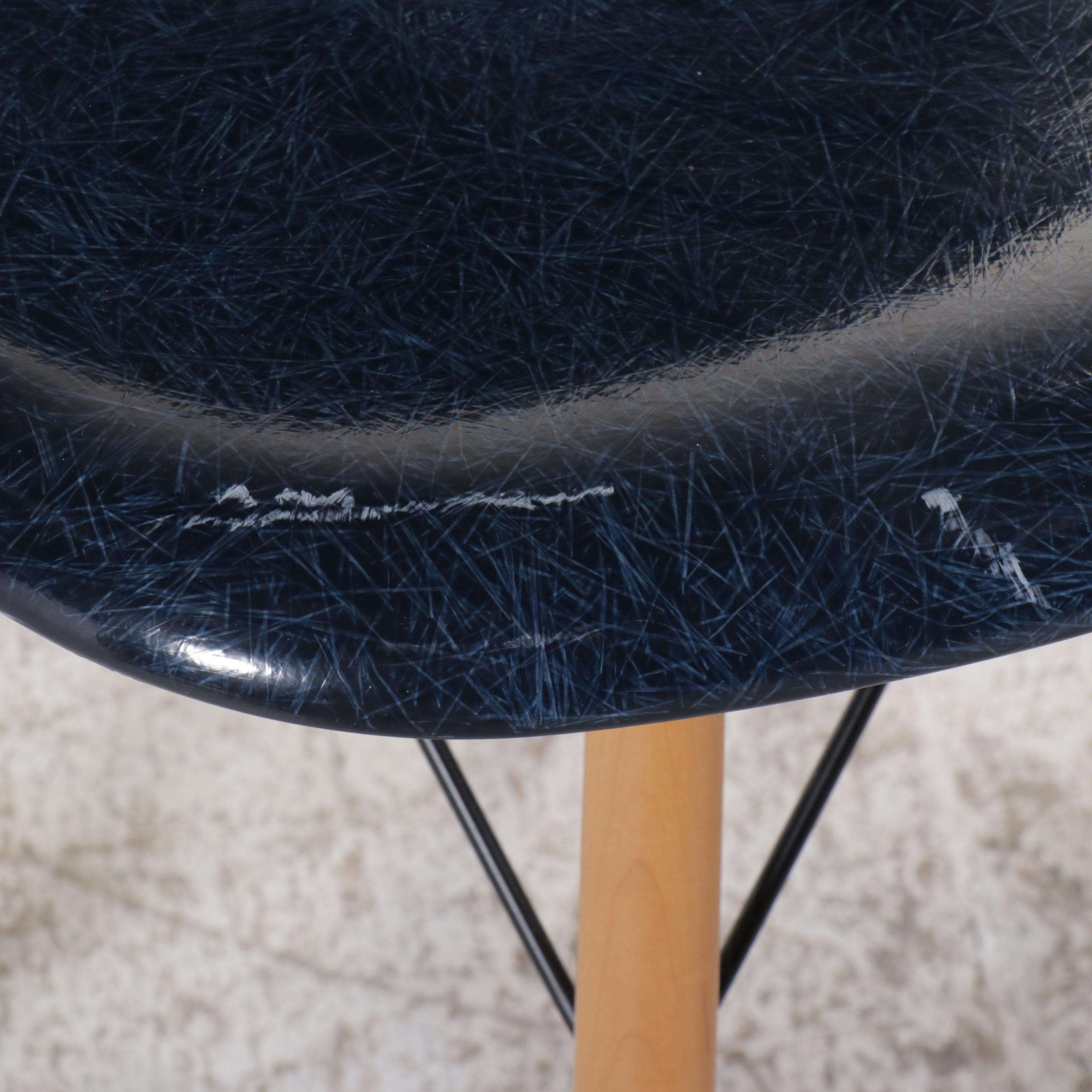 Set of Three Modernica Swivel Barstools with Molded Fiberglass Seats