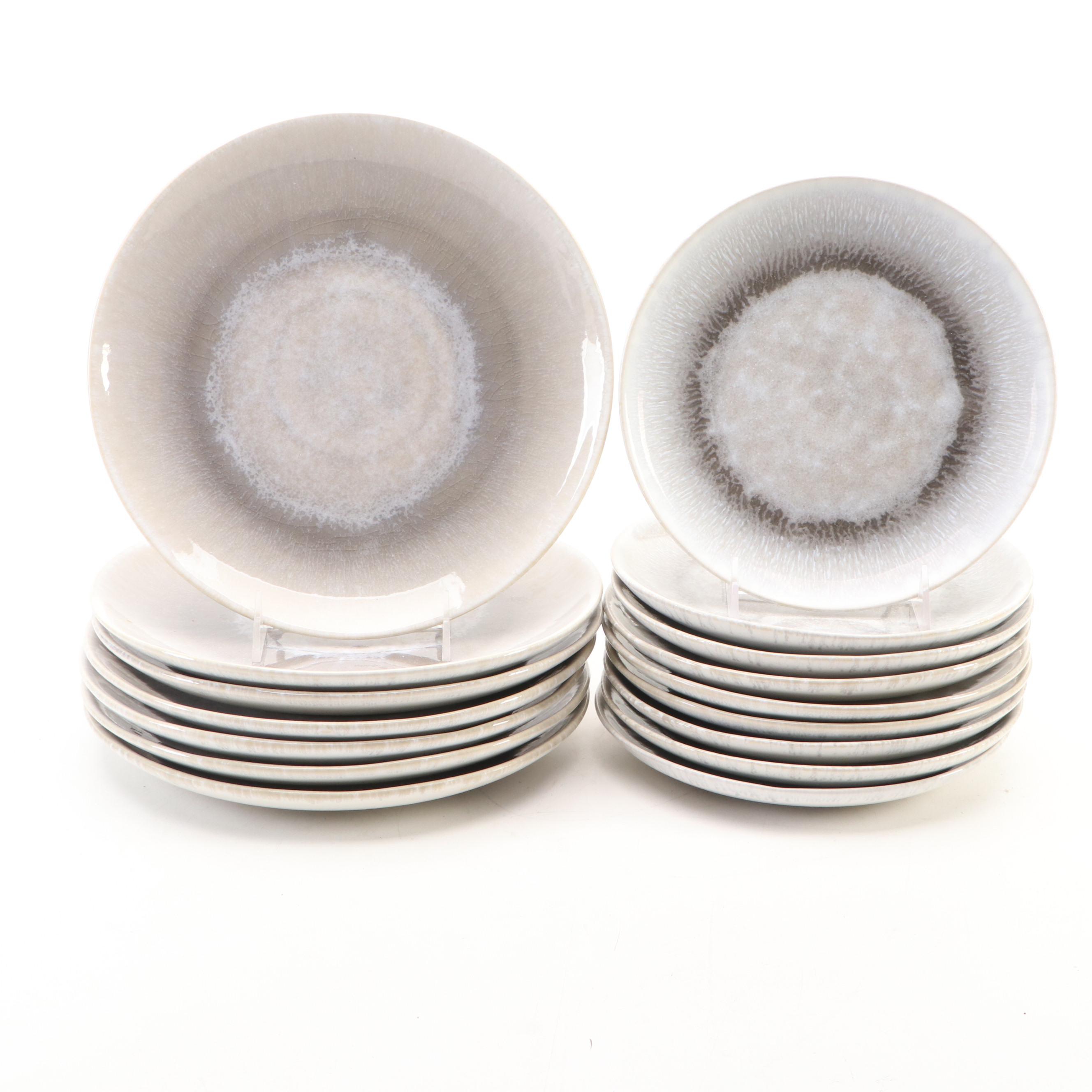 Portuguese Crate & Barrel "Caspian Grey" Ceramic Dinnerware