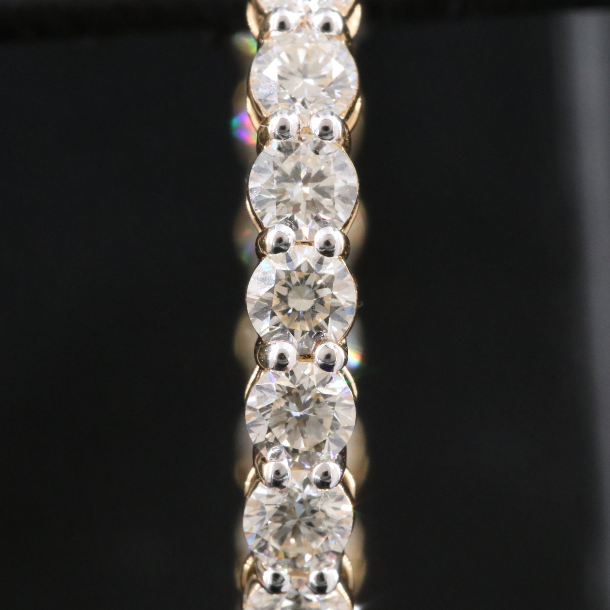 14K 4.08 CTW Diamond Inside-Out Hoop Earrings