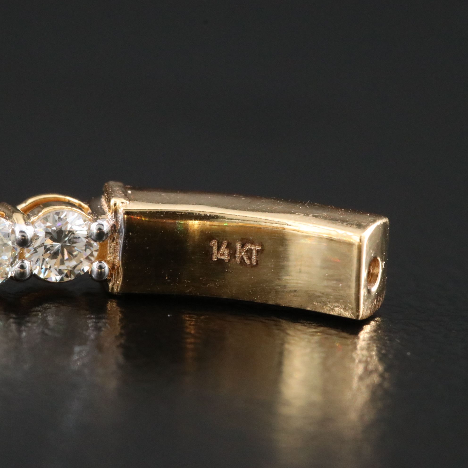 14K 4.08 CTW Diamond Inside-Out Hoop Earrings