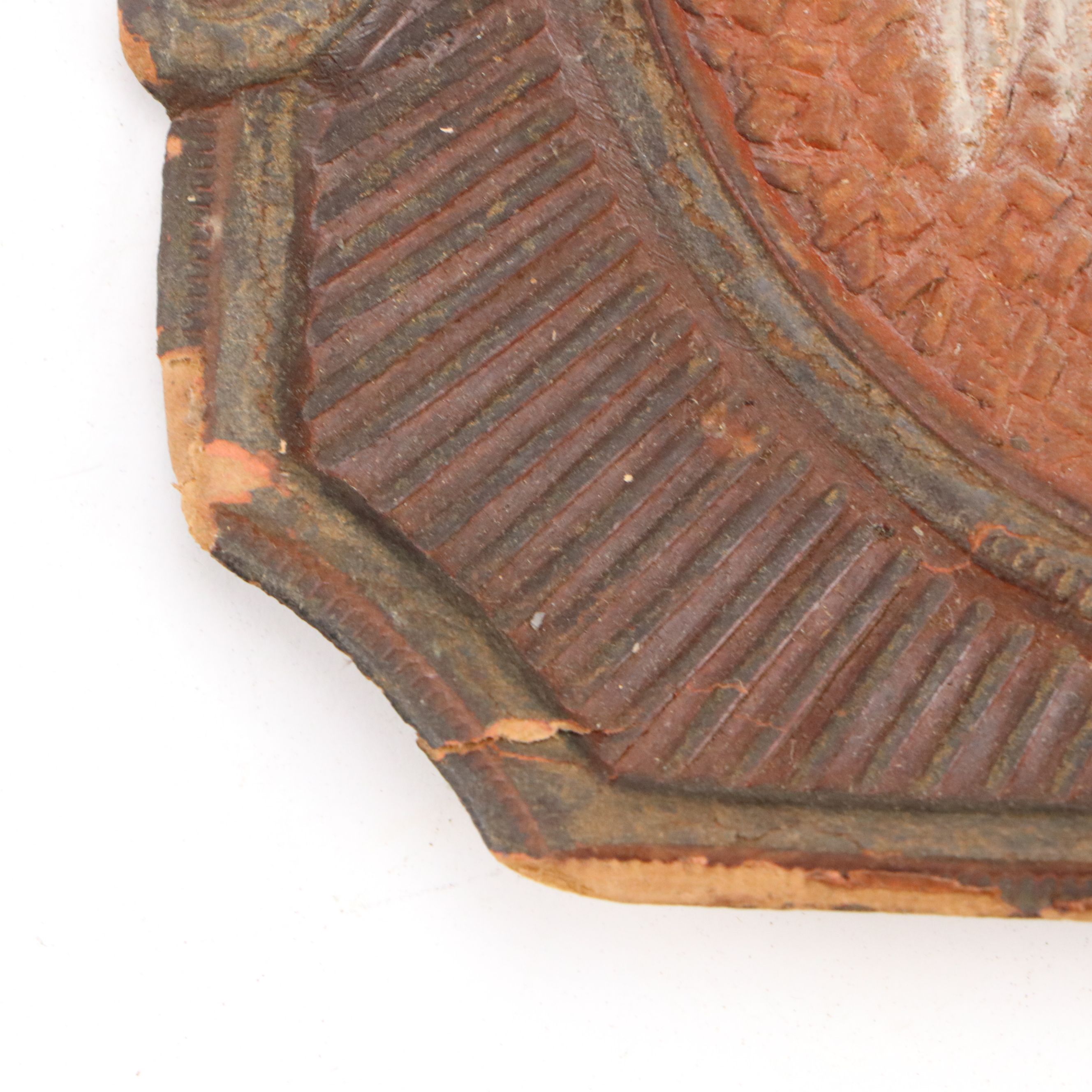 Bordered Boreal Reindeer Scene Leather Signs