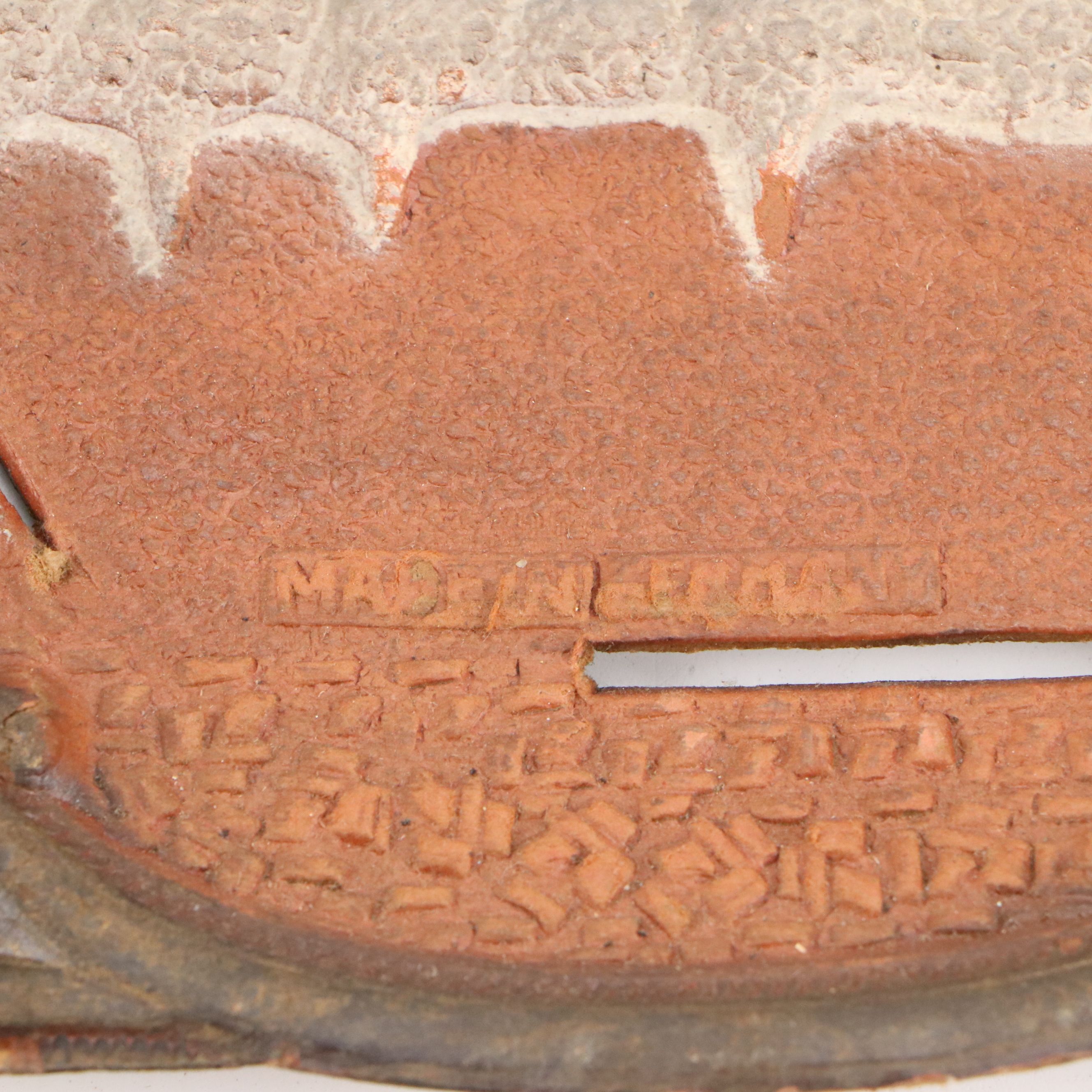 Bordered Boreal Reindeer Scene Leather Signs