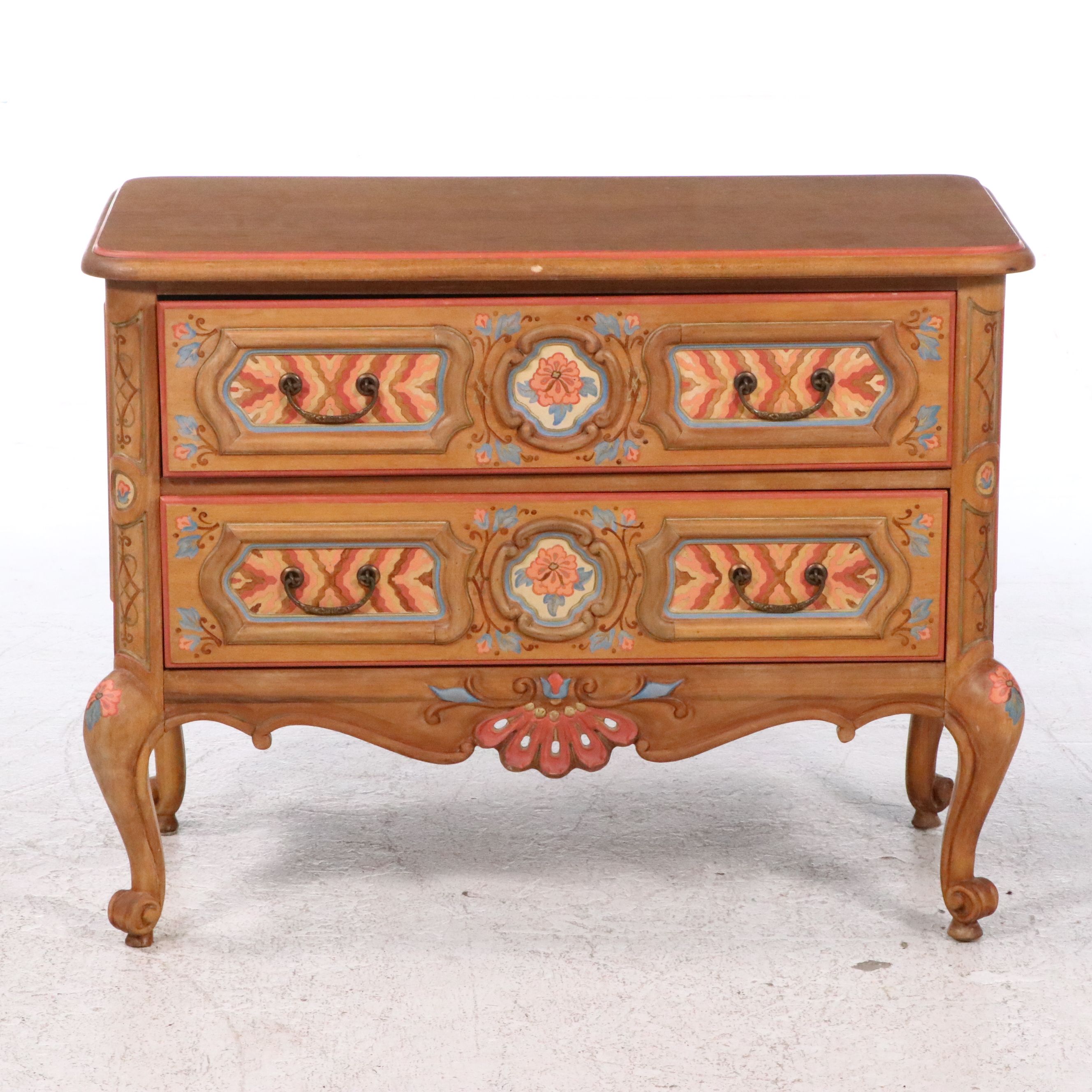 Drexel "et Cetera" Paint-Decorated Two-Drawer Chest