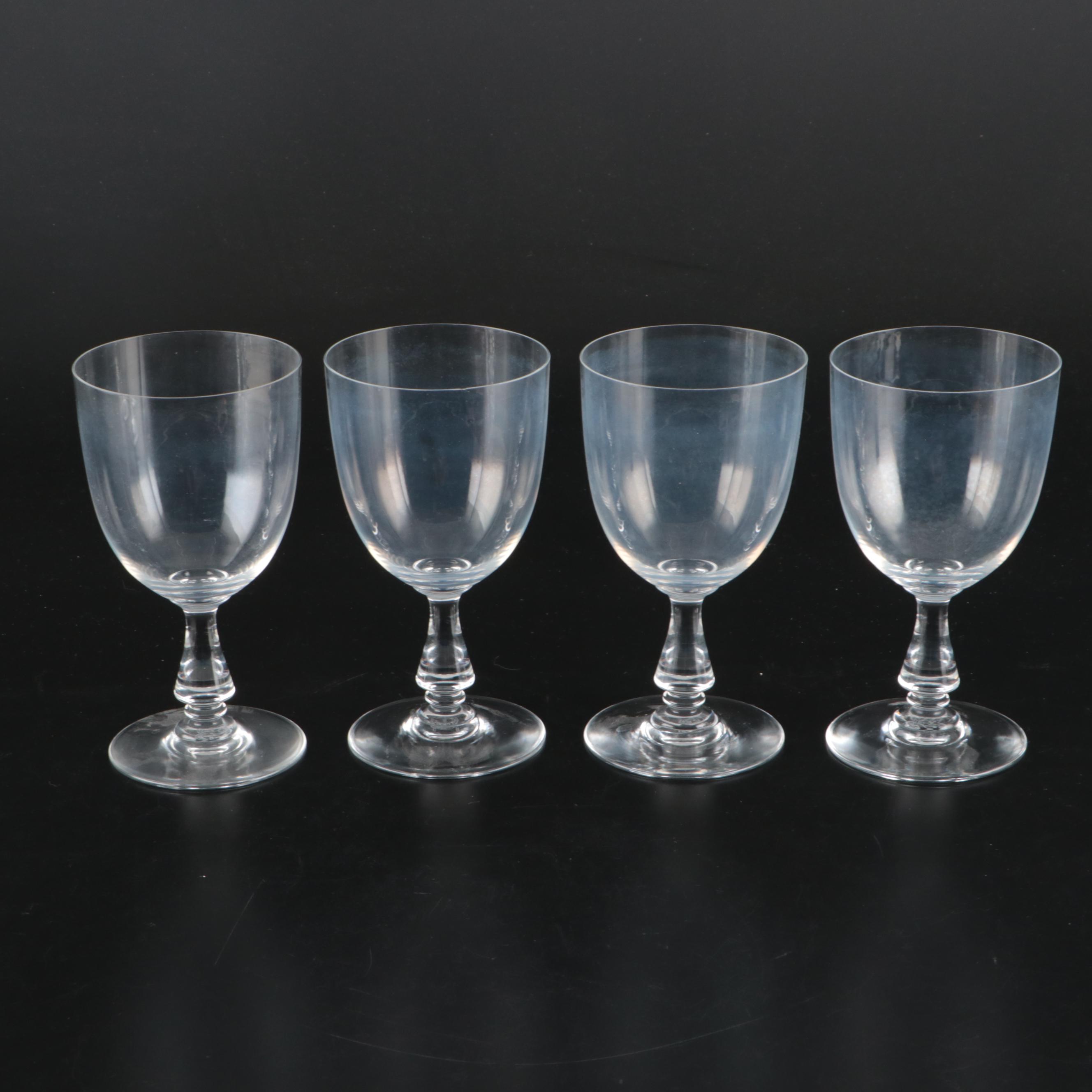 Baccarat "Angouleme" Crystal Claret Wine Glasses and Water Goblets