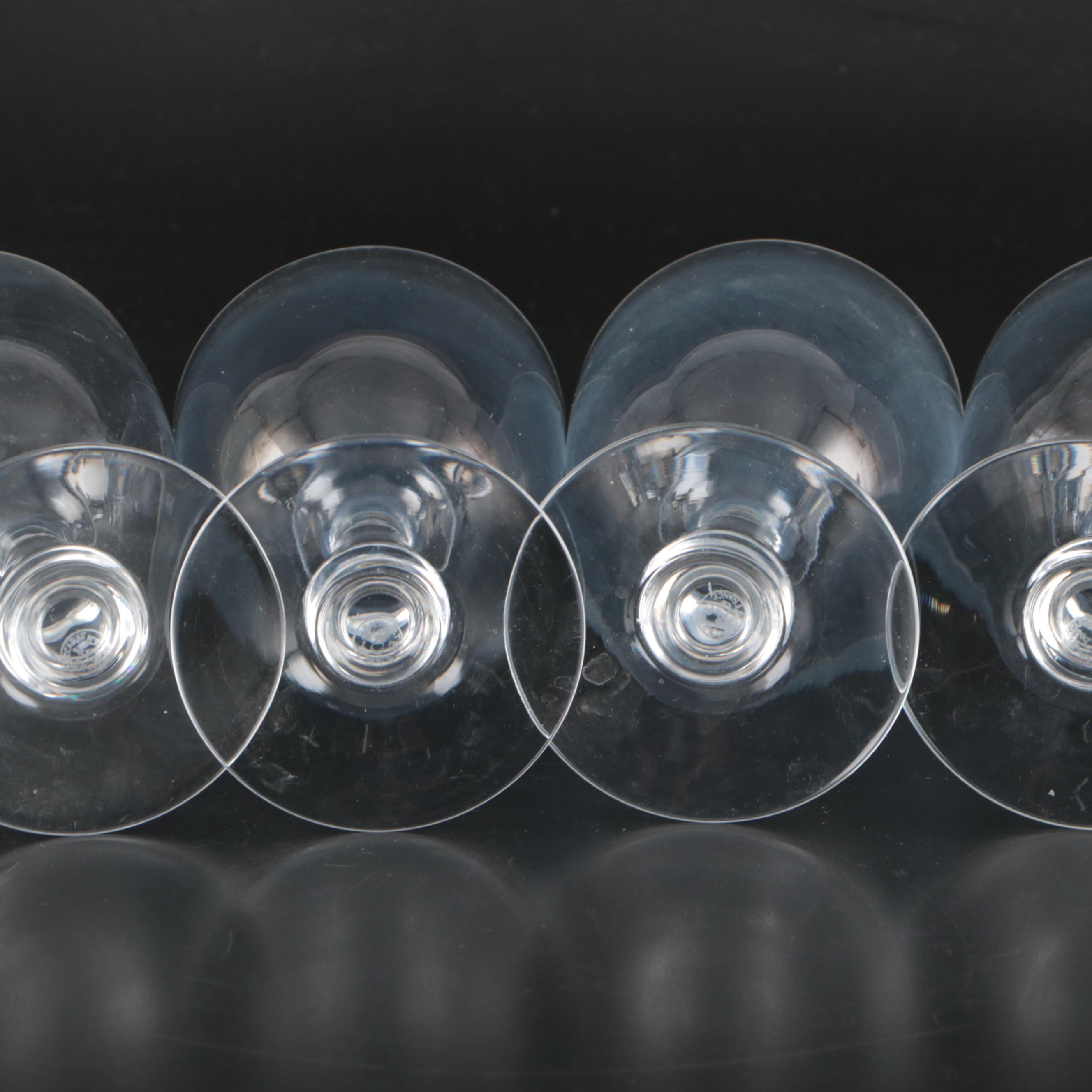 Baccarat "Angouleme" Crystal Claret Wine Glasses and Water Goblets