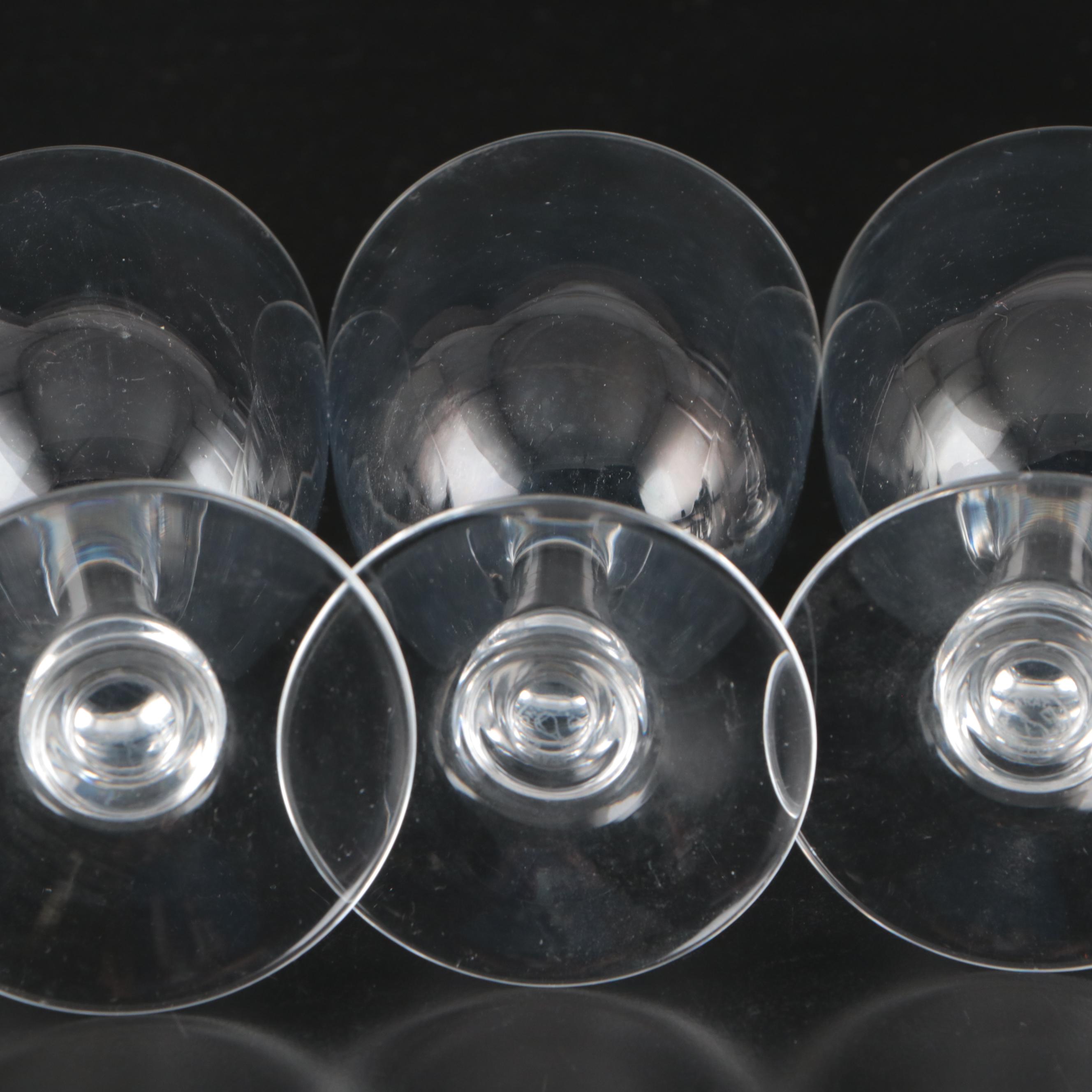 Baccarat "Angouleme" Crystal Claret Wine Glasses and Water Goblets