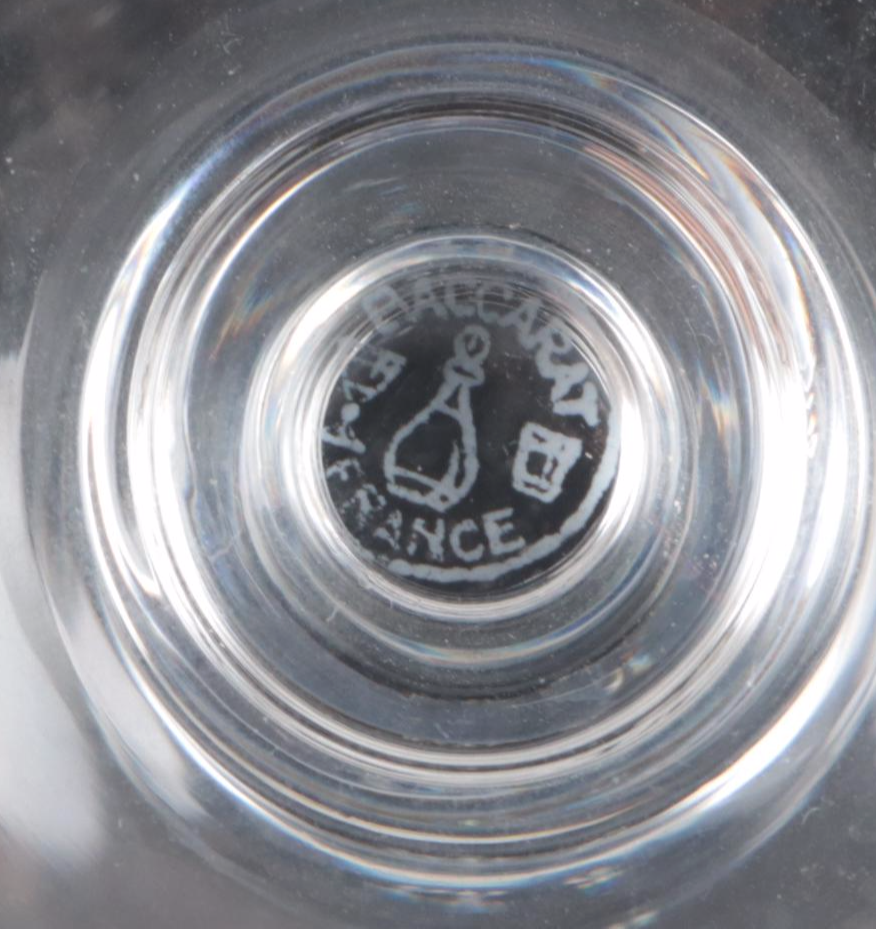 Baccarat "Angouleme" Crystal Claret Wine Glasses and Water Goblets