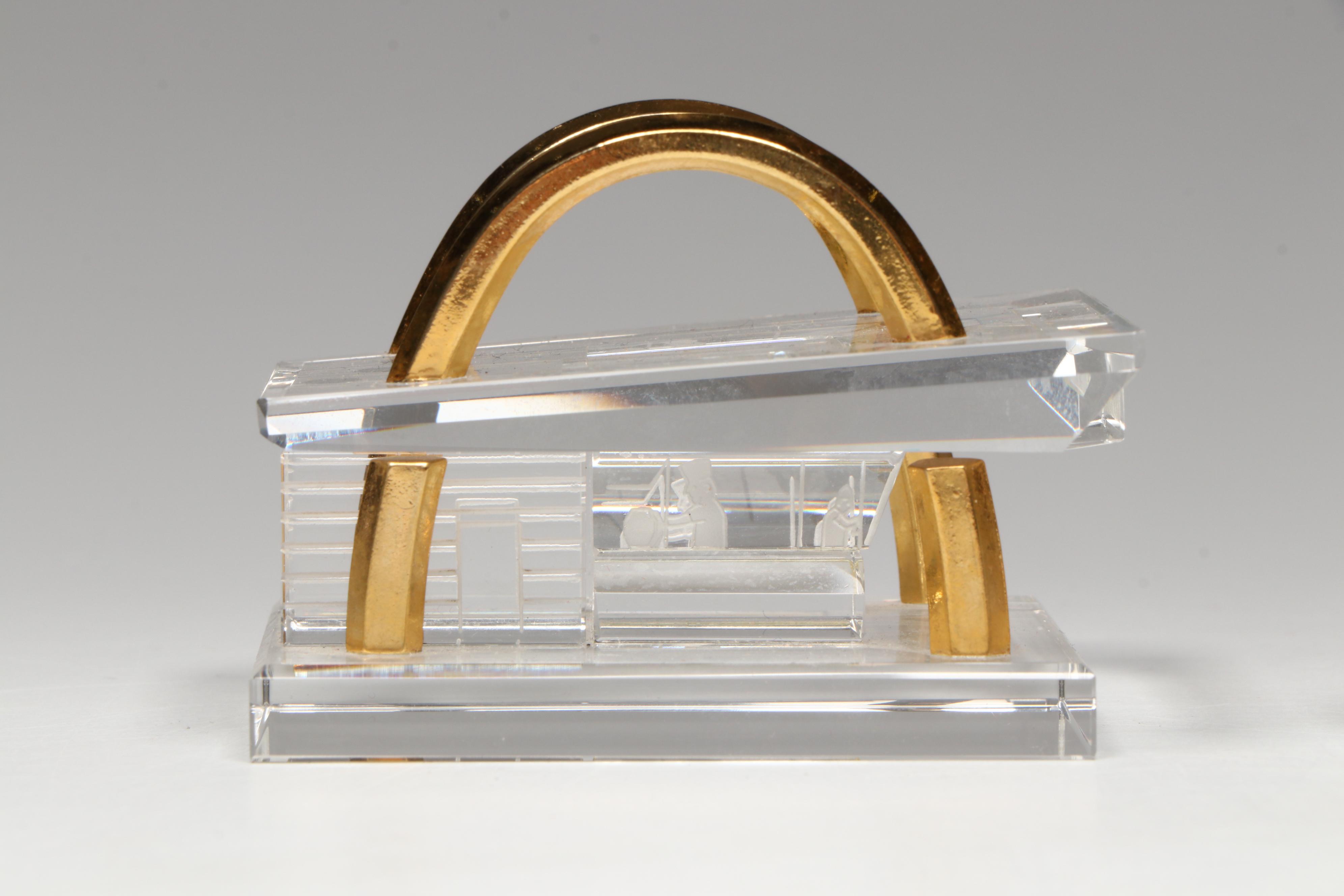 Akro Agate, Uranium Glass, and Other Glass Marbles with McDonald's Paperweight