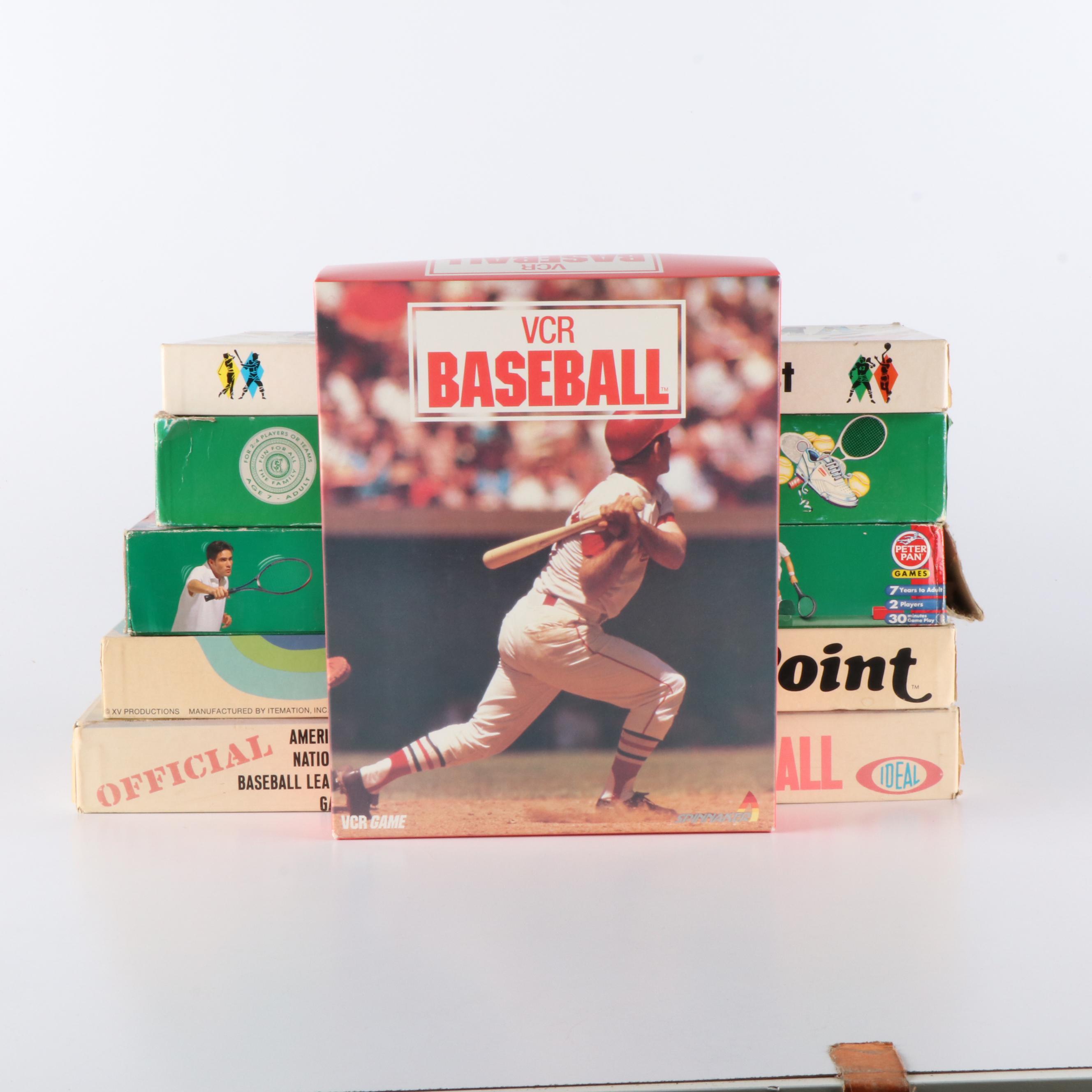 Tennis and Baseball Themed Board Games