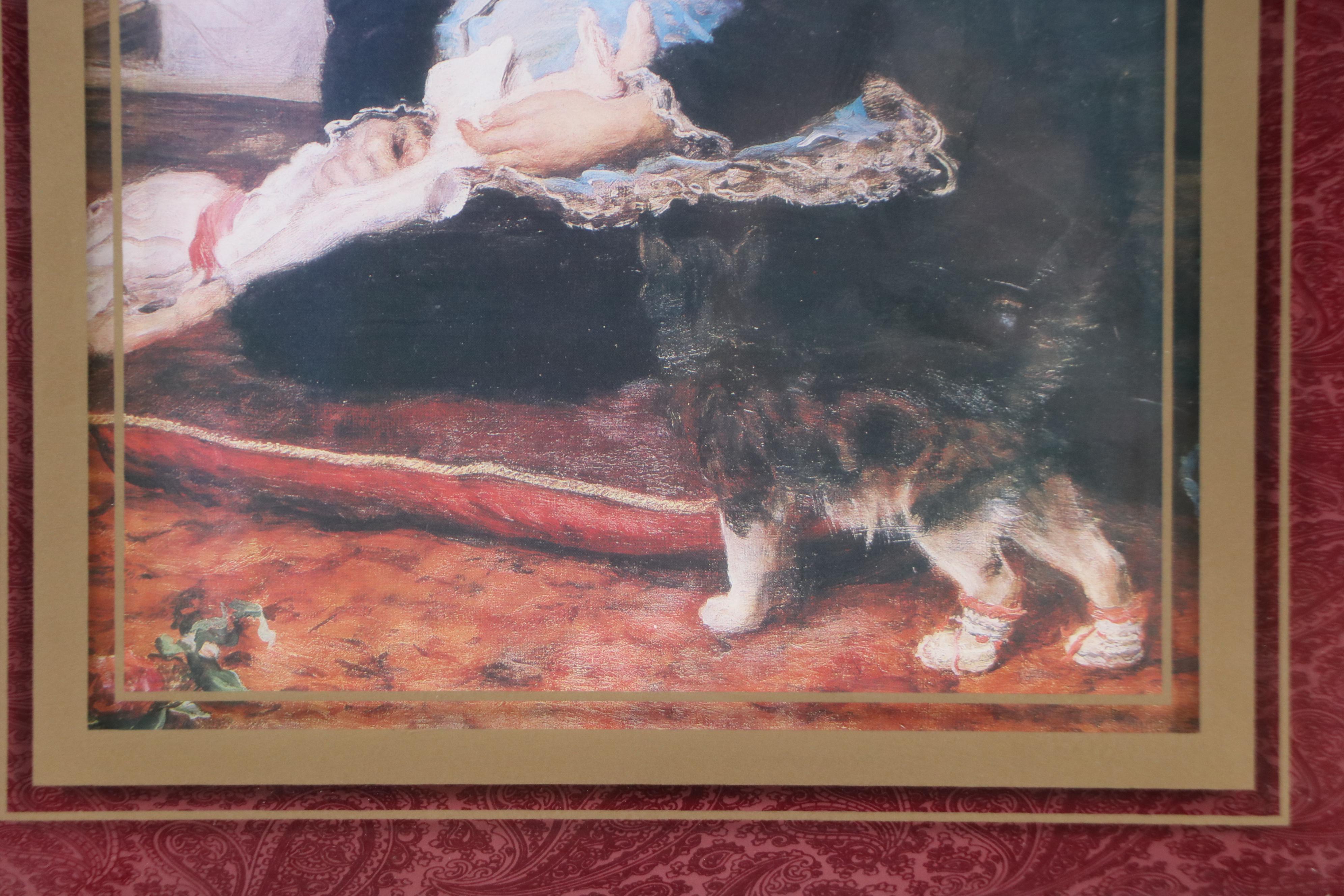 Offset Lithograph "Puss in Boots" After Sir John Everett Millais