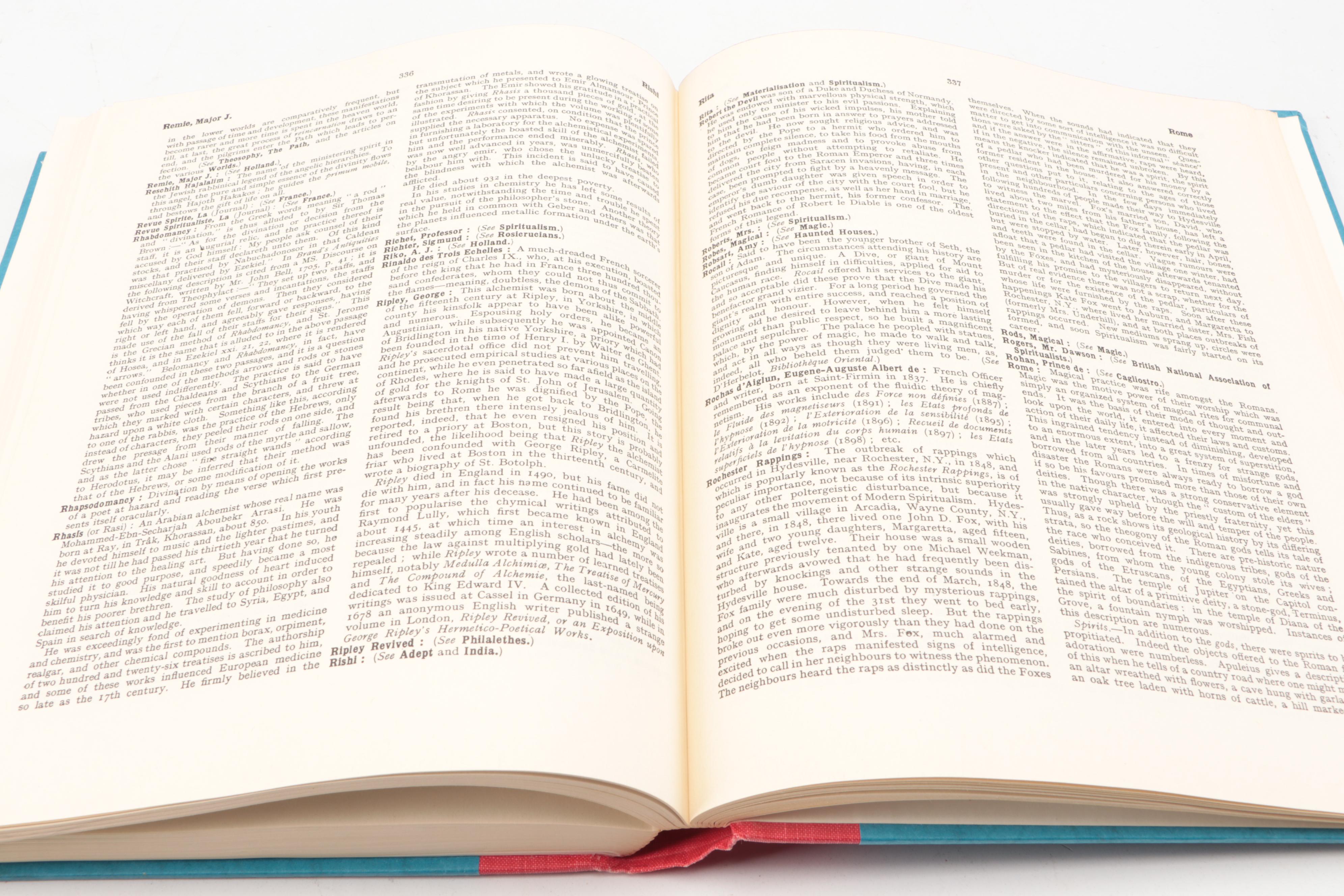 Illustrated "An Encyclopaedia of Occultism" by Lewis Spence, 1960