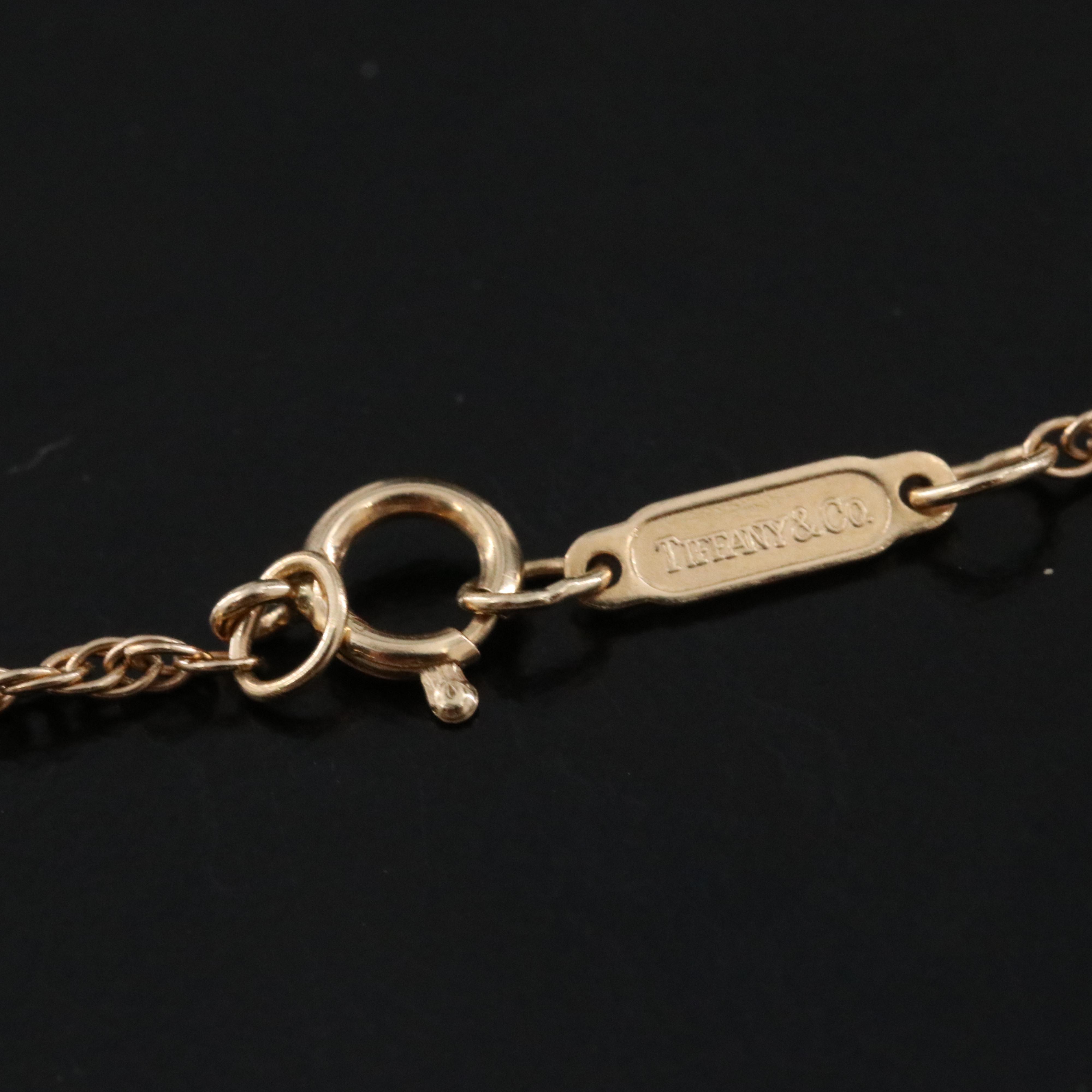 Tiffany & Co. 14K Twist Heart Necklace