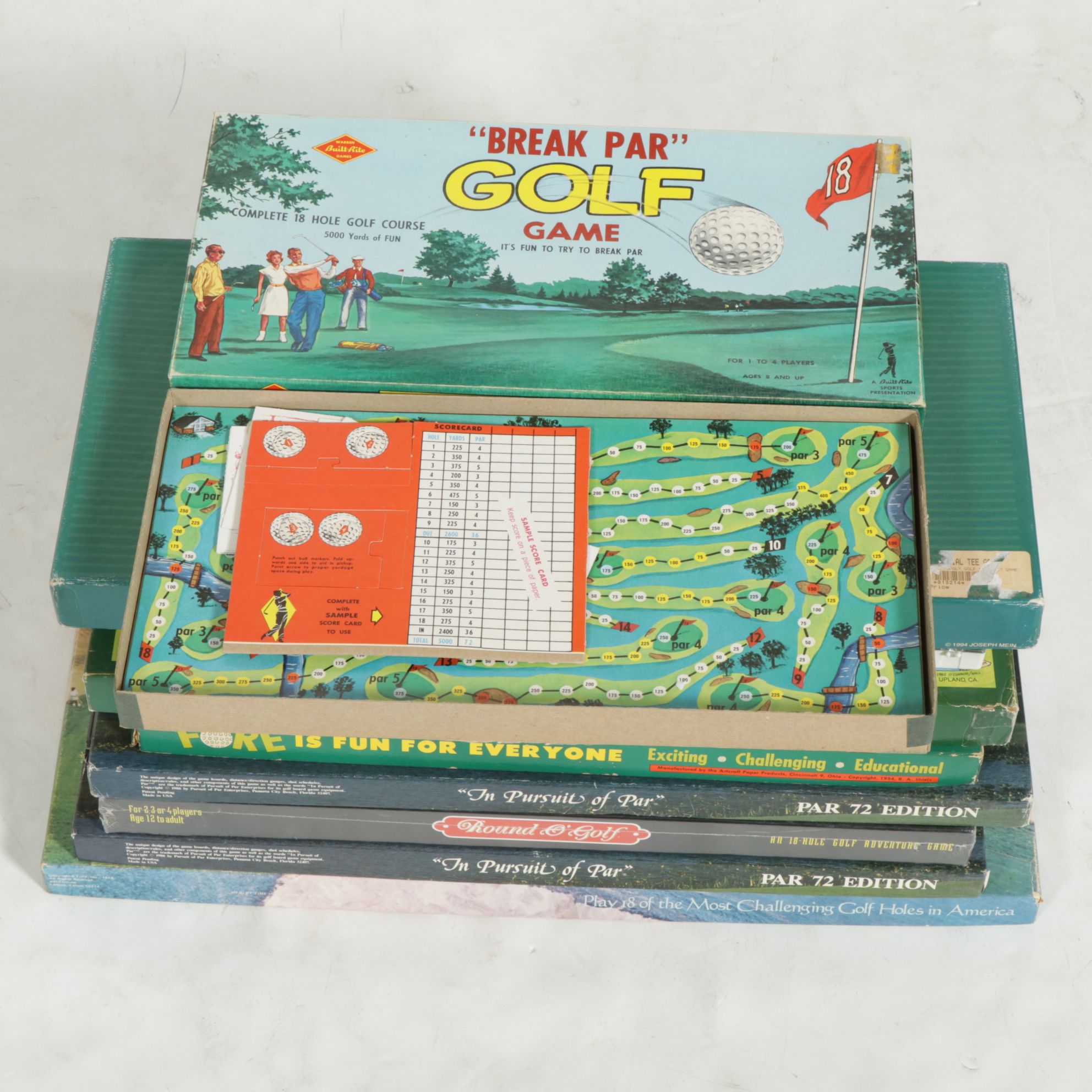 "Go For the Green" and "Fore" with "Break Par" and More Golf Games, Late 20th C.