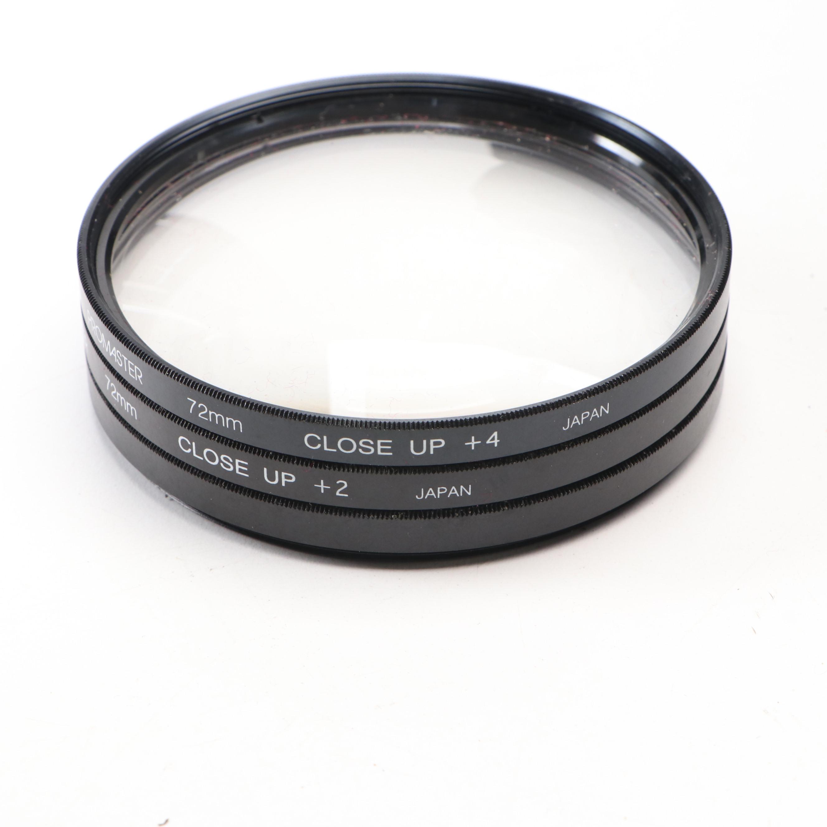 Collection of SLR Film Cameras with Hard Case and Other Accessories