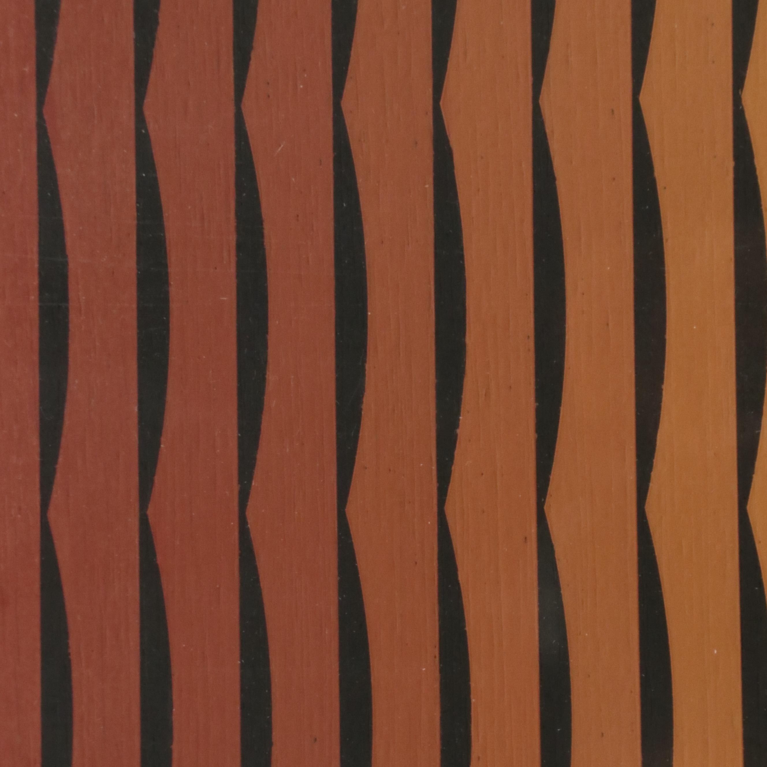 Dordevic Miodrag Op Art Oil Painting, 20th Century