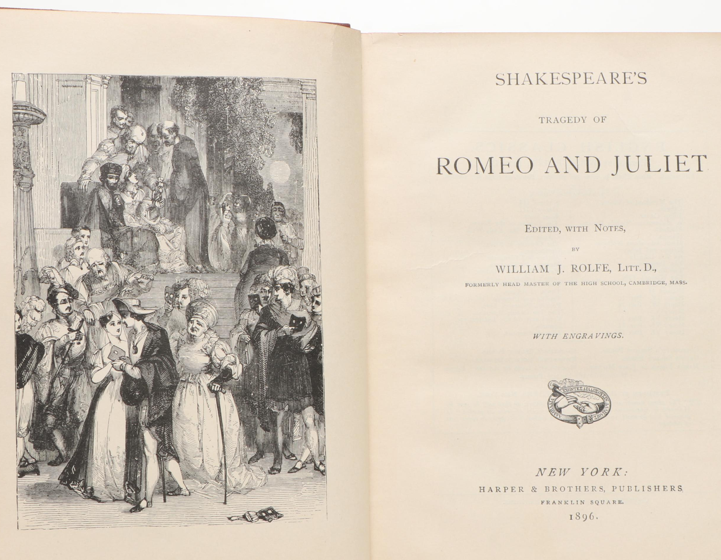 Illustrated "Romeo and Juliet" and More William Shakespeare Books