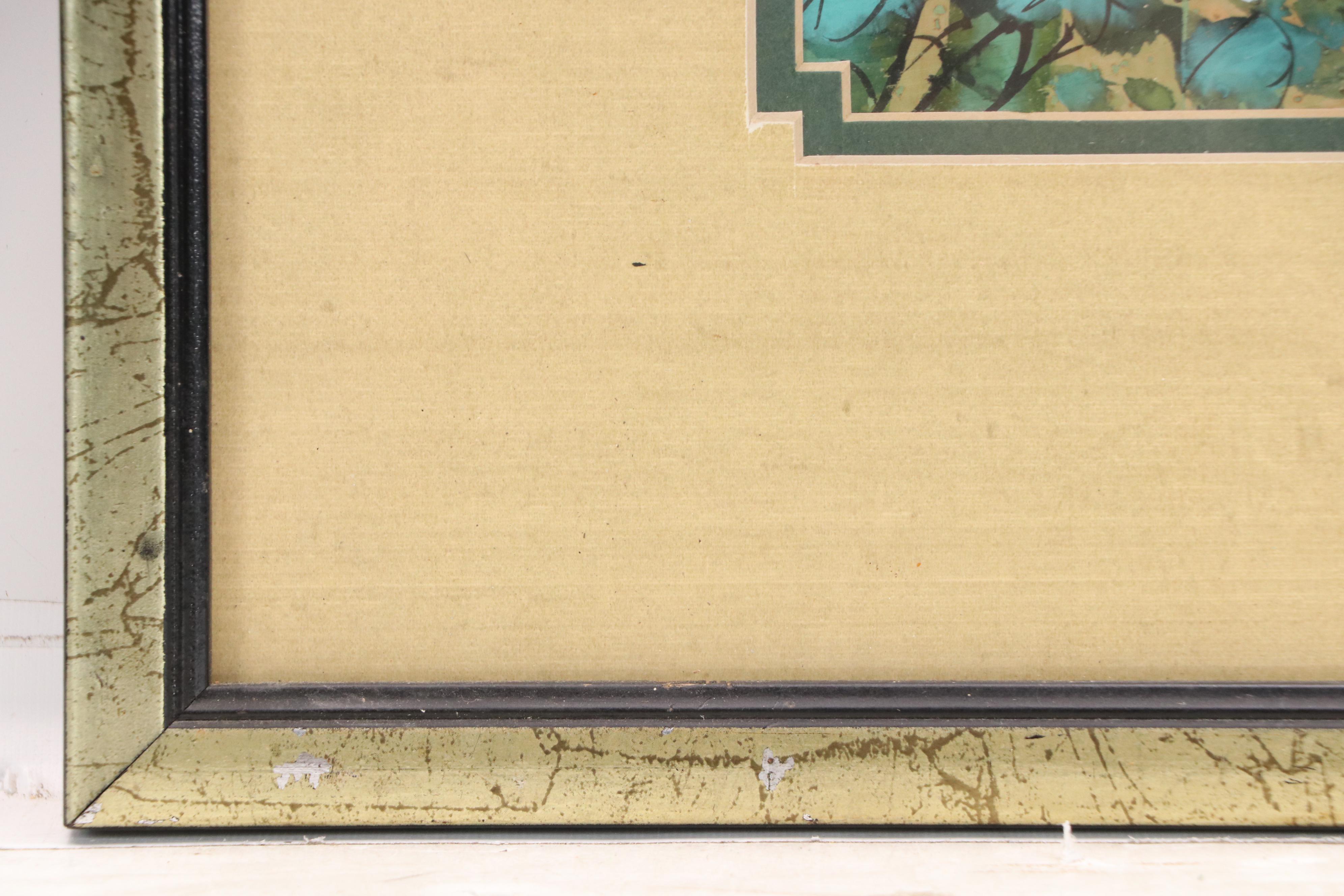 Set of Two Huaniaohua (Bird and Flower) Watercolor Paintings, 20th Century