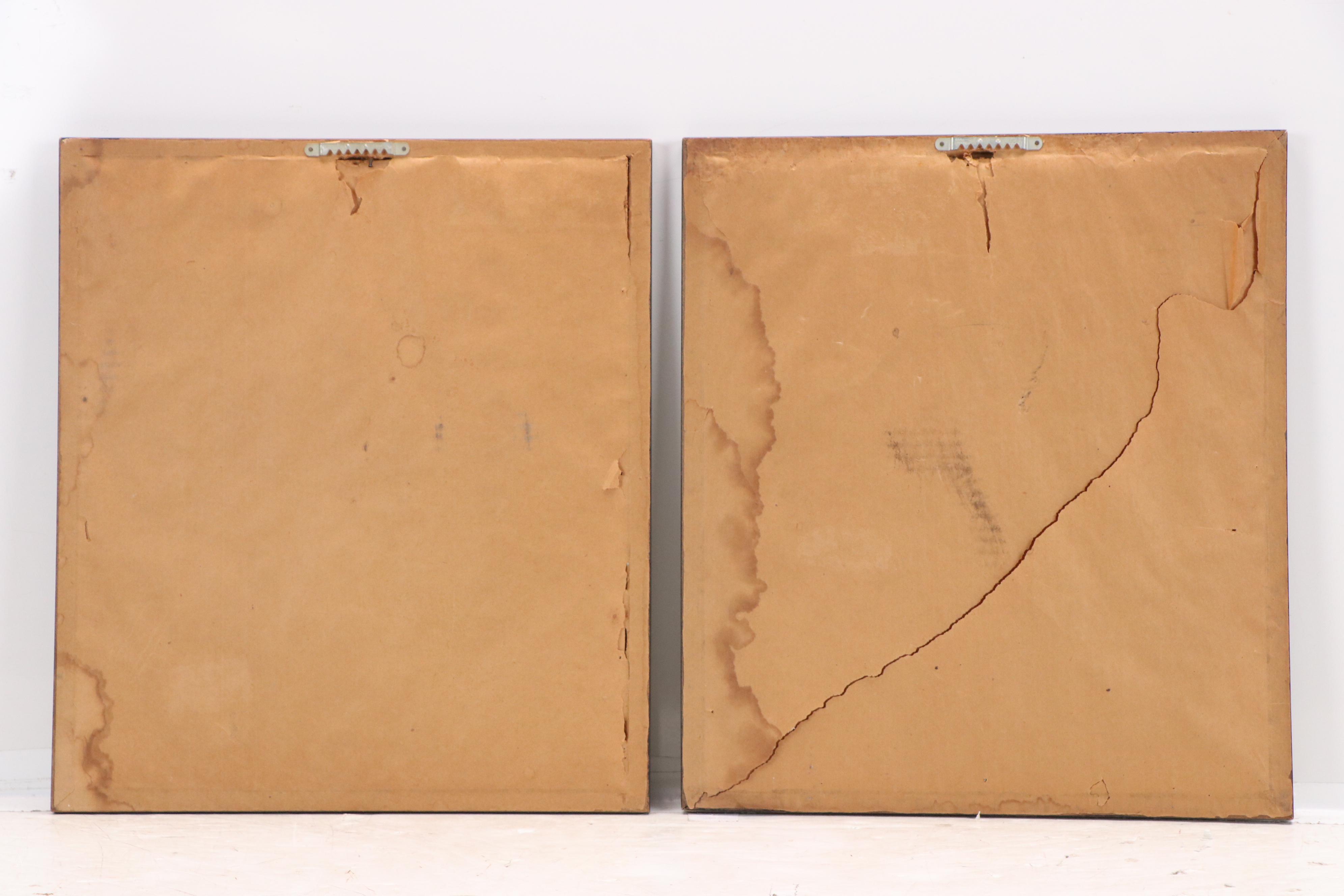 Set of Two Huaniaohua (Bird and Flower) Watercolor Paintings, 20th Century