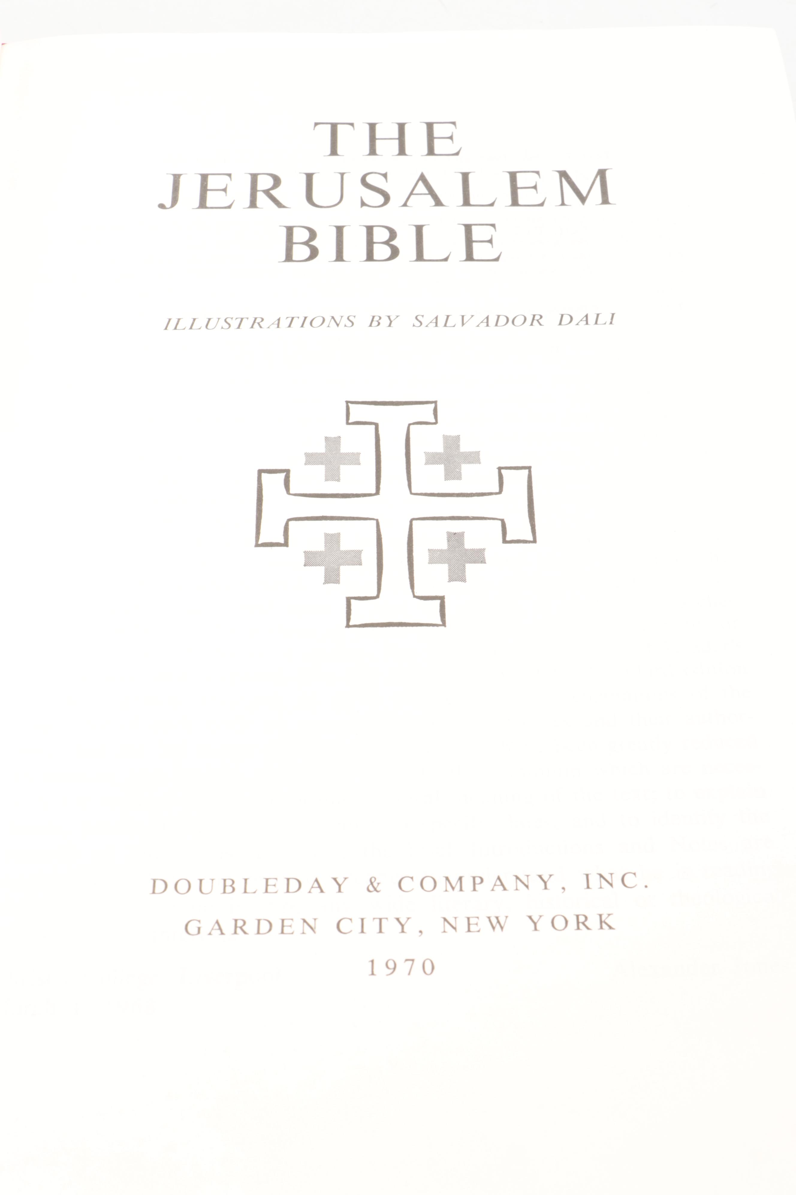 Salvador Dalí Illustrated Jerusalem Bible Edited by Alexander Jones