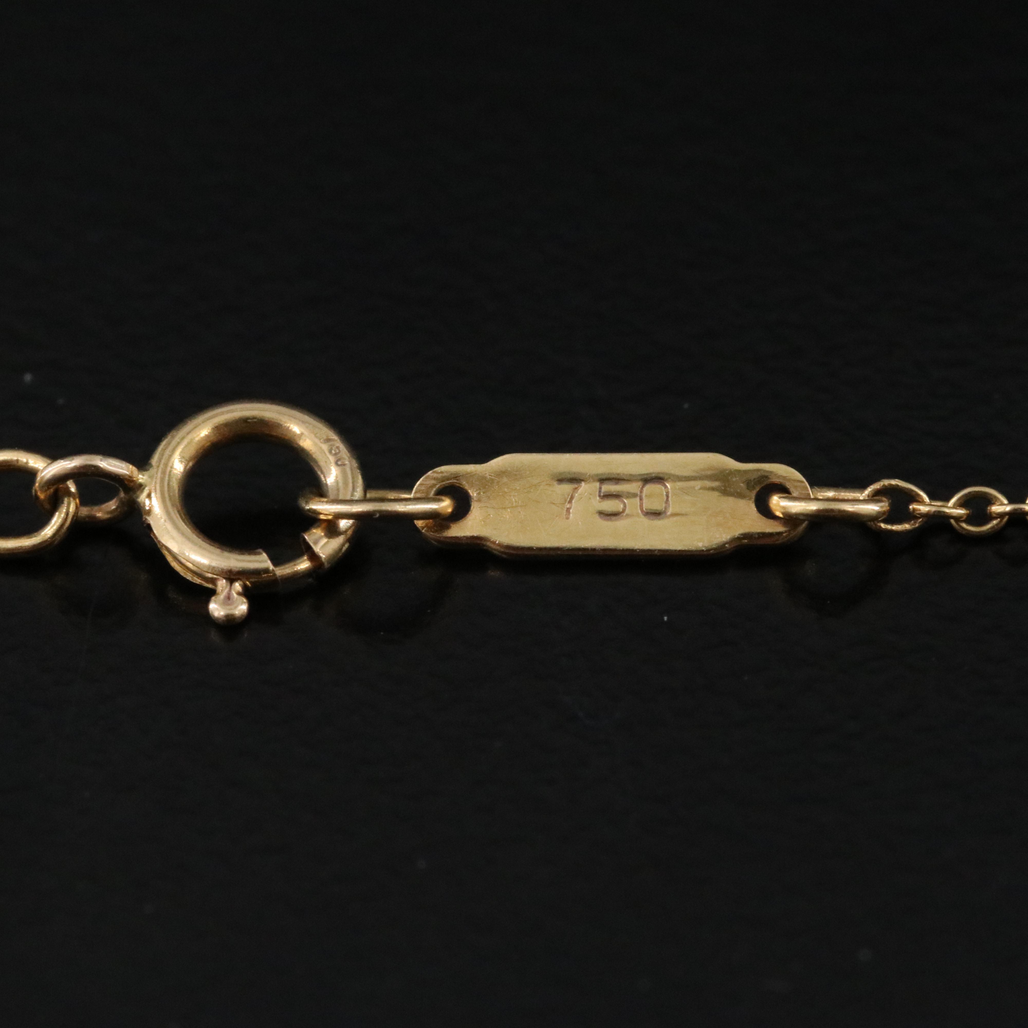 Tiffany & Co. 18K Ribbon Bow Heart Necklace