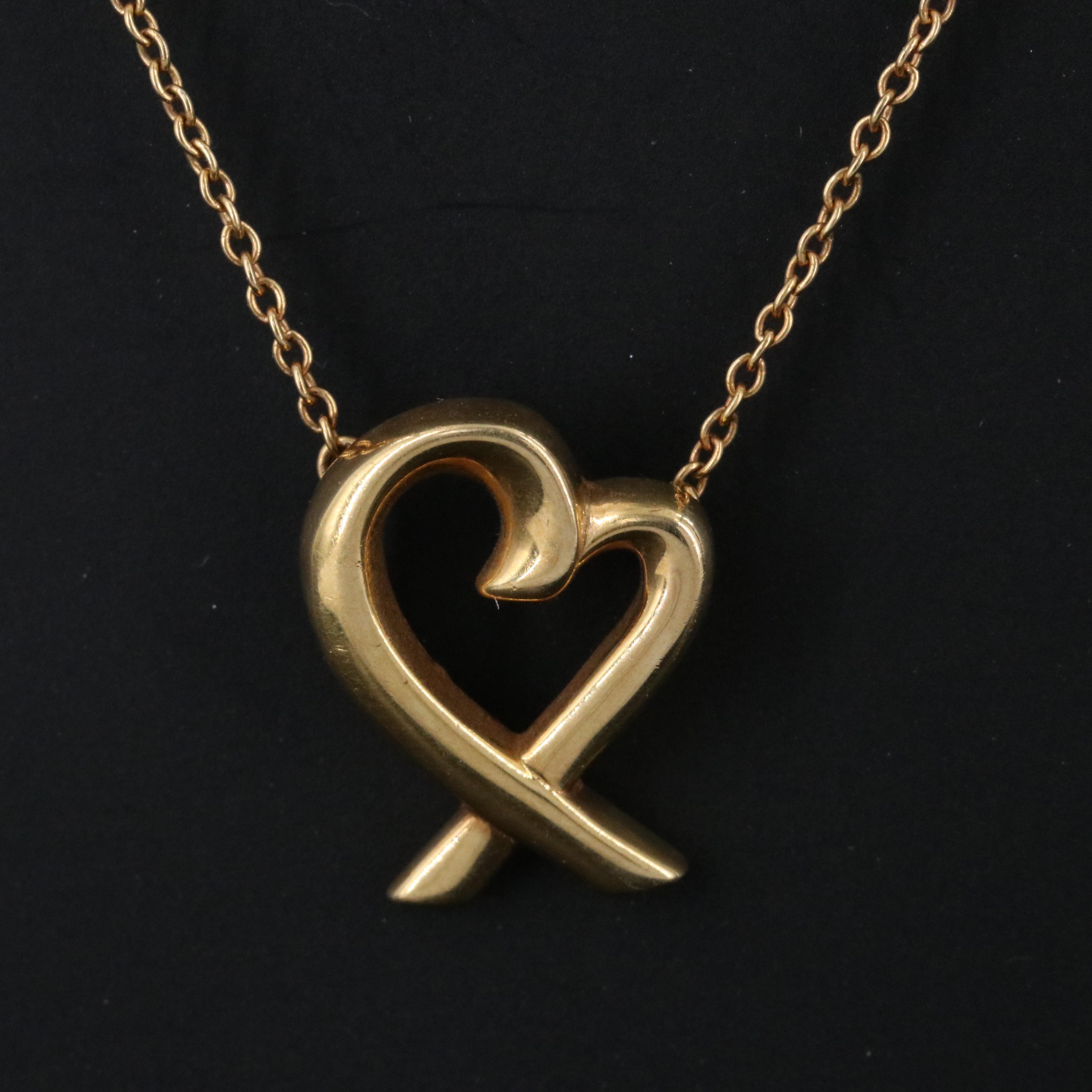 Paloma Picasso for Tiffany & Co. Loving Heart 18K Necklace