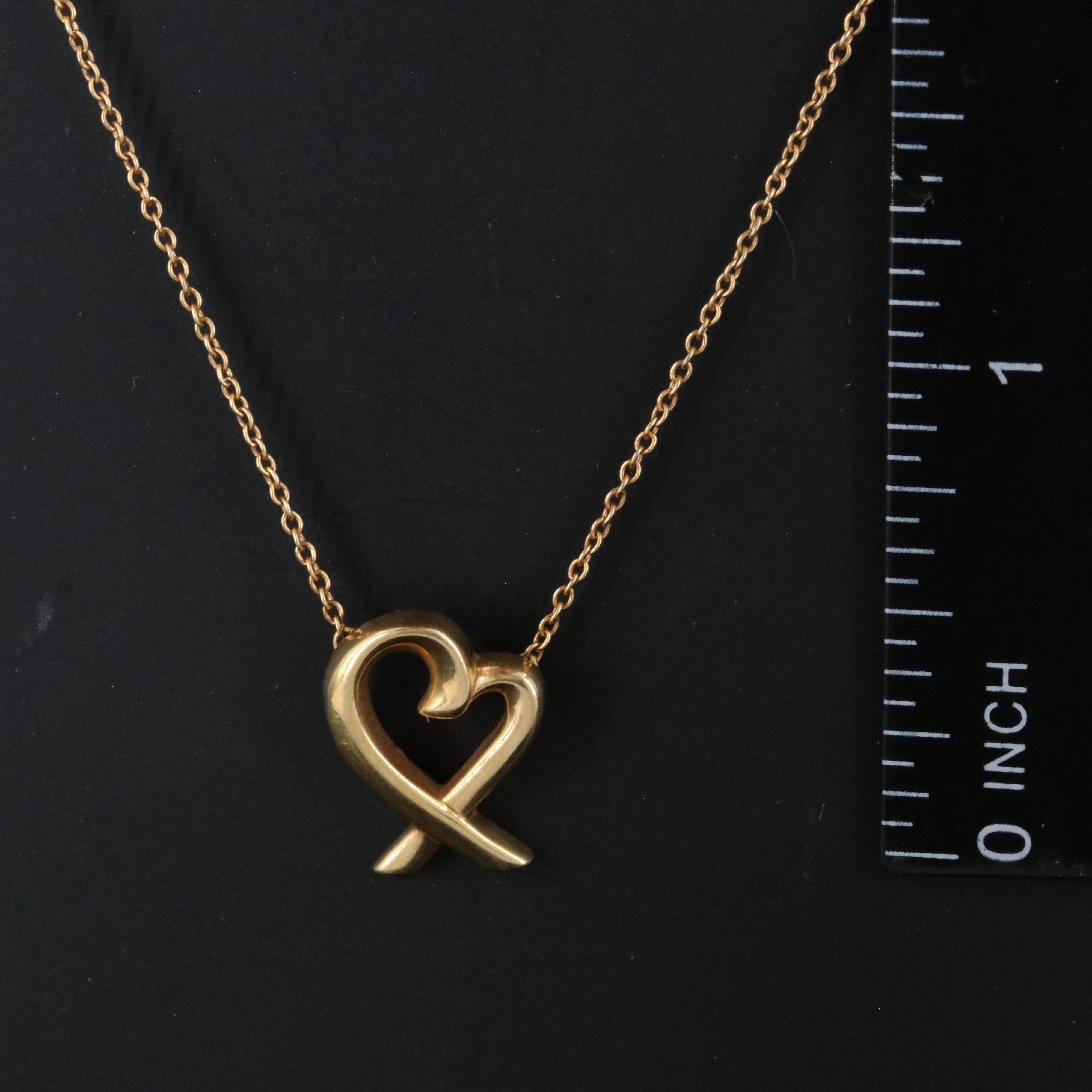 Paloma Picasso for Tiffany & Co. Loving Heart 18K Necklace
